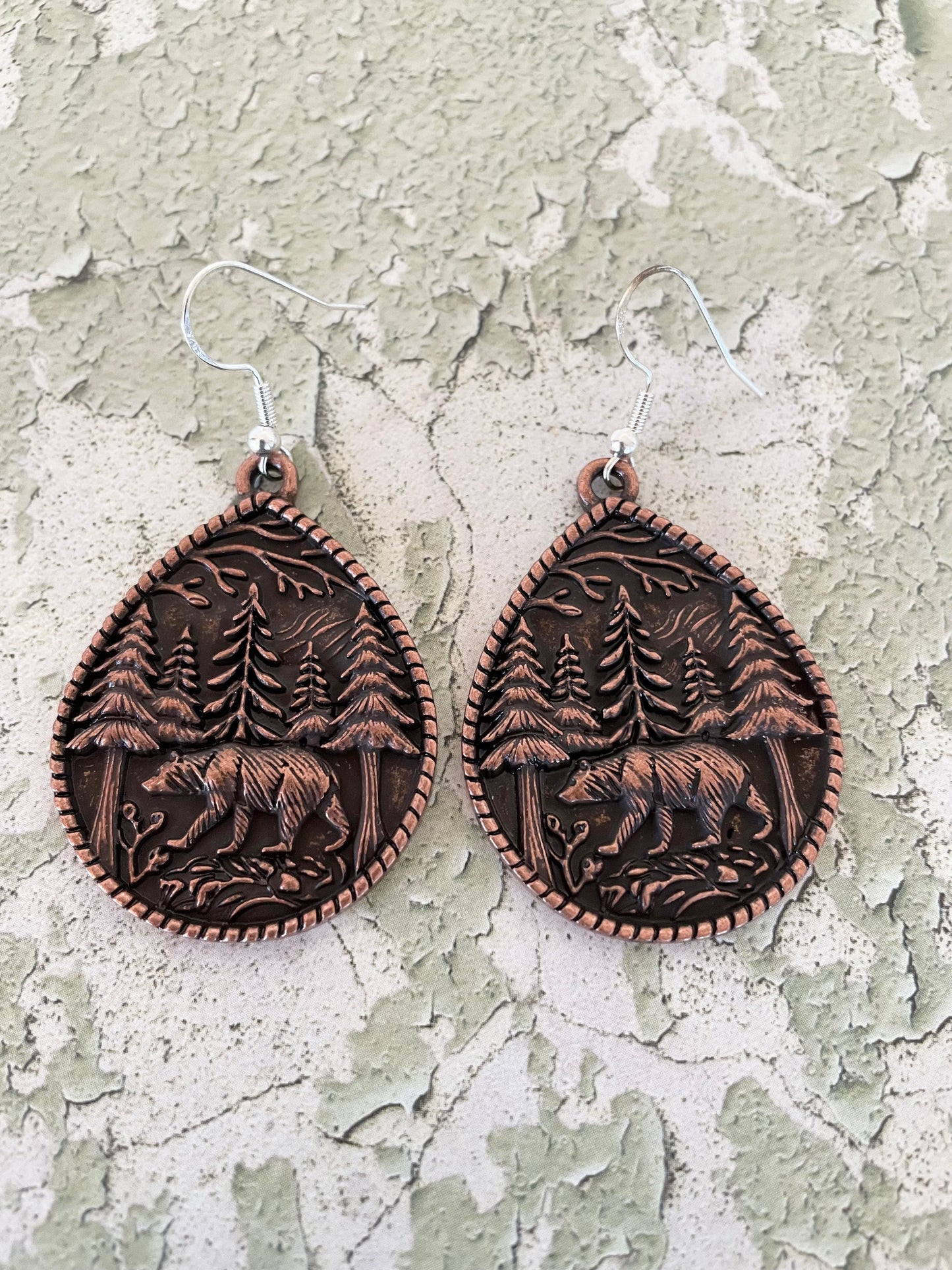 Copper Dangles - Spirit Bear