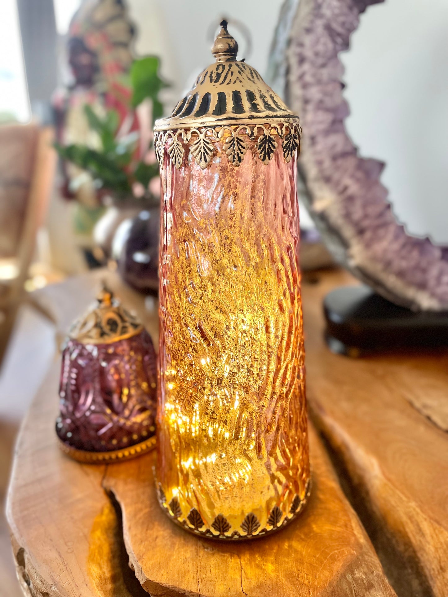 Vintage LED Tower Punch Lantern