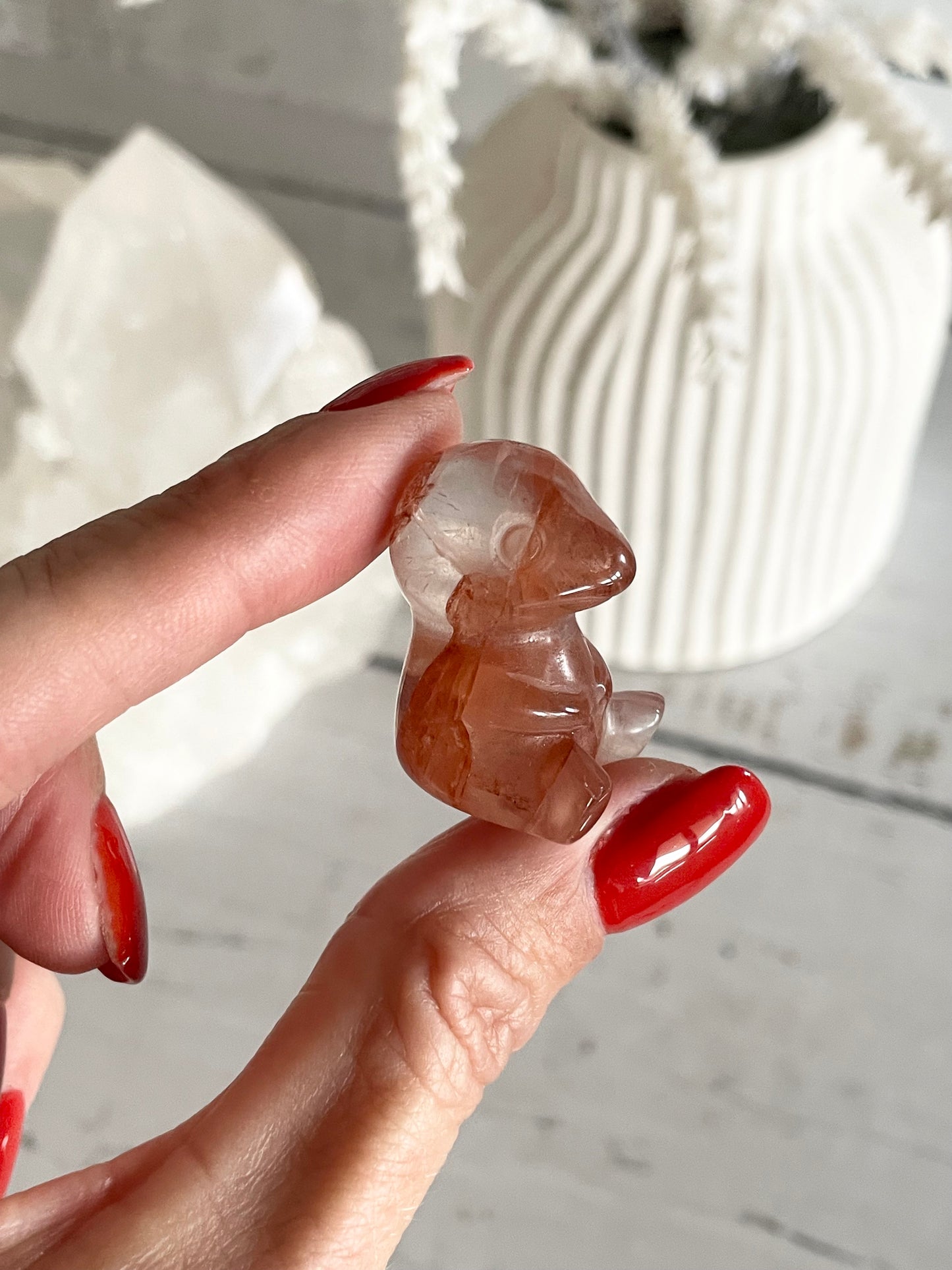 Fire Quartz Dinosaur