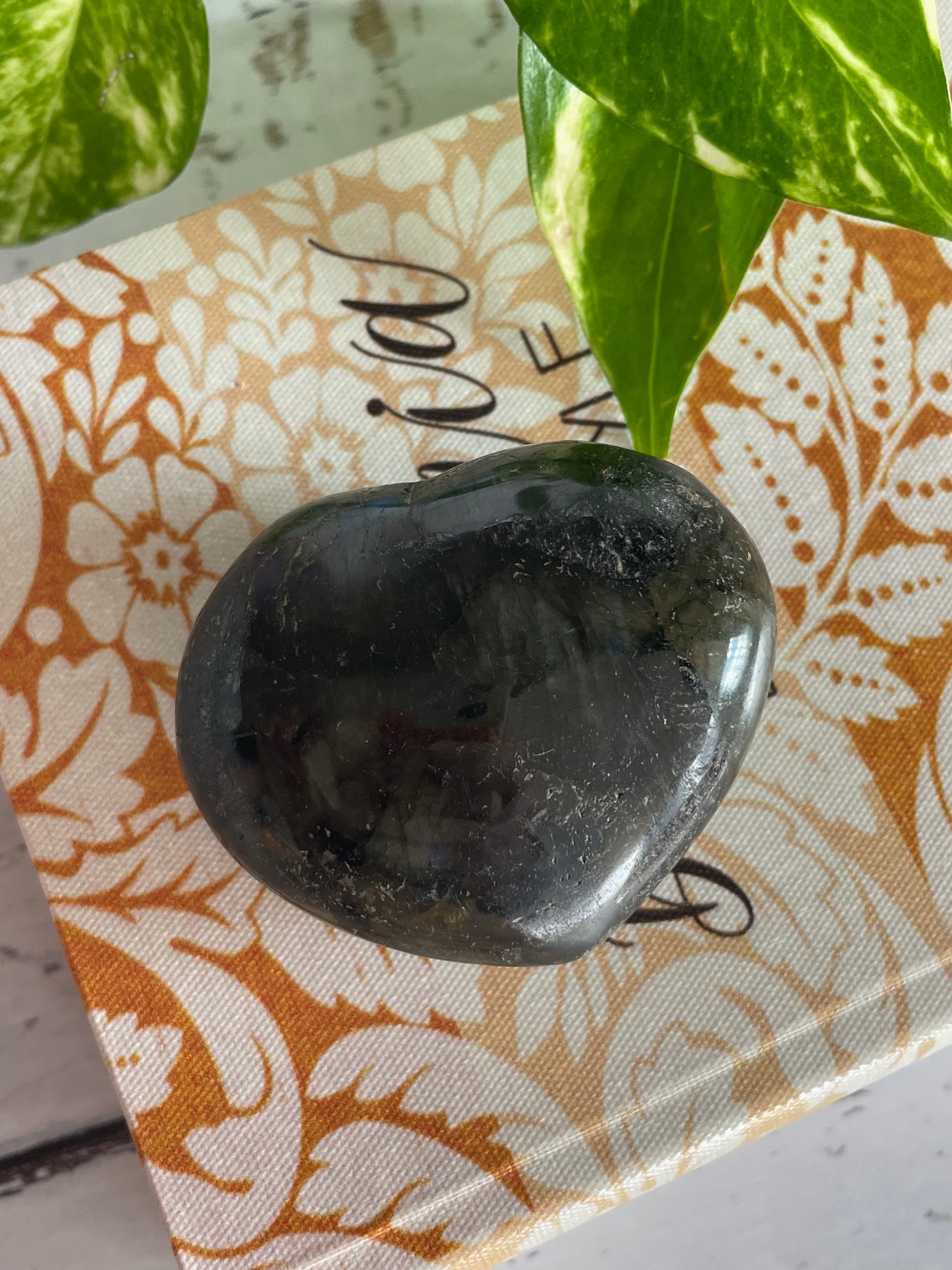 Labradorite Heart