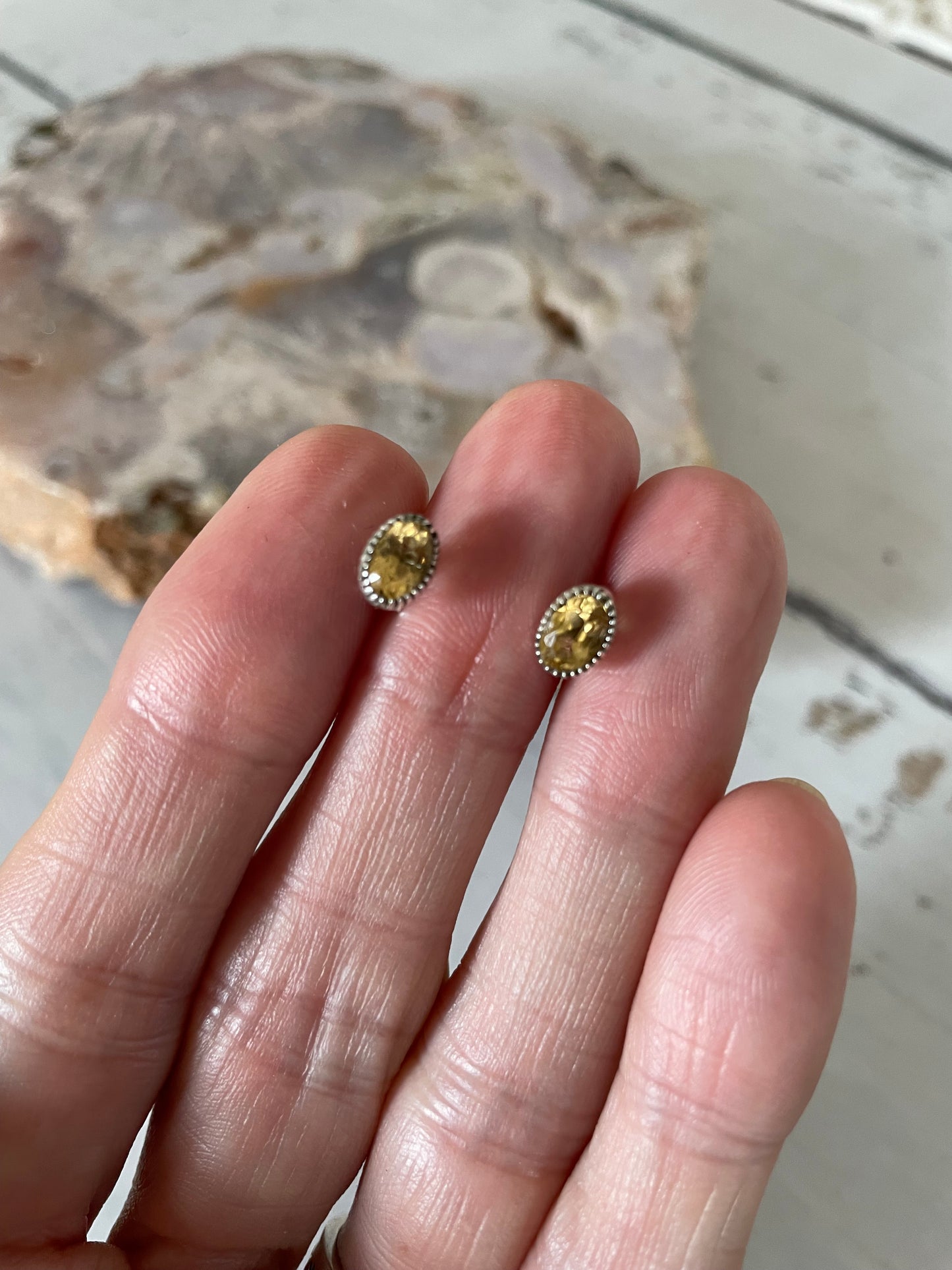 Citrine Studs