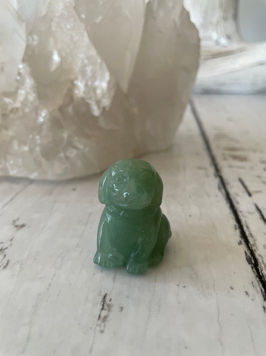 Green Aventurine Dog