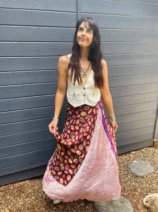Upcycled Sari Skirt 19