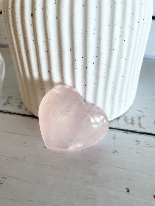 Rose Quartz Heart