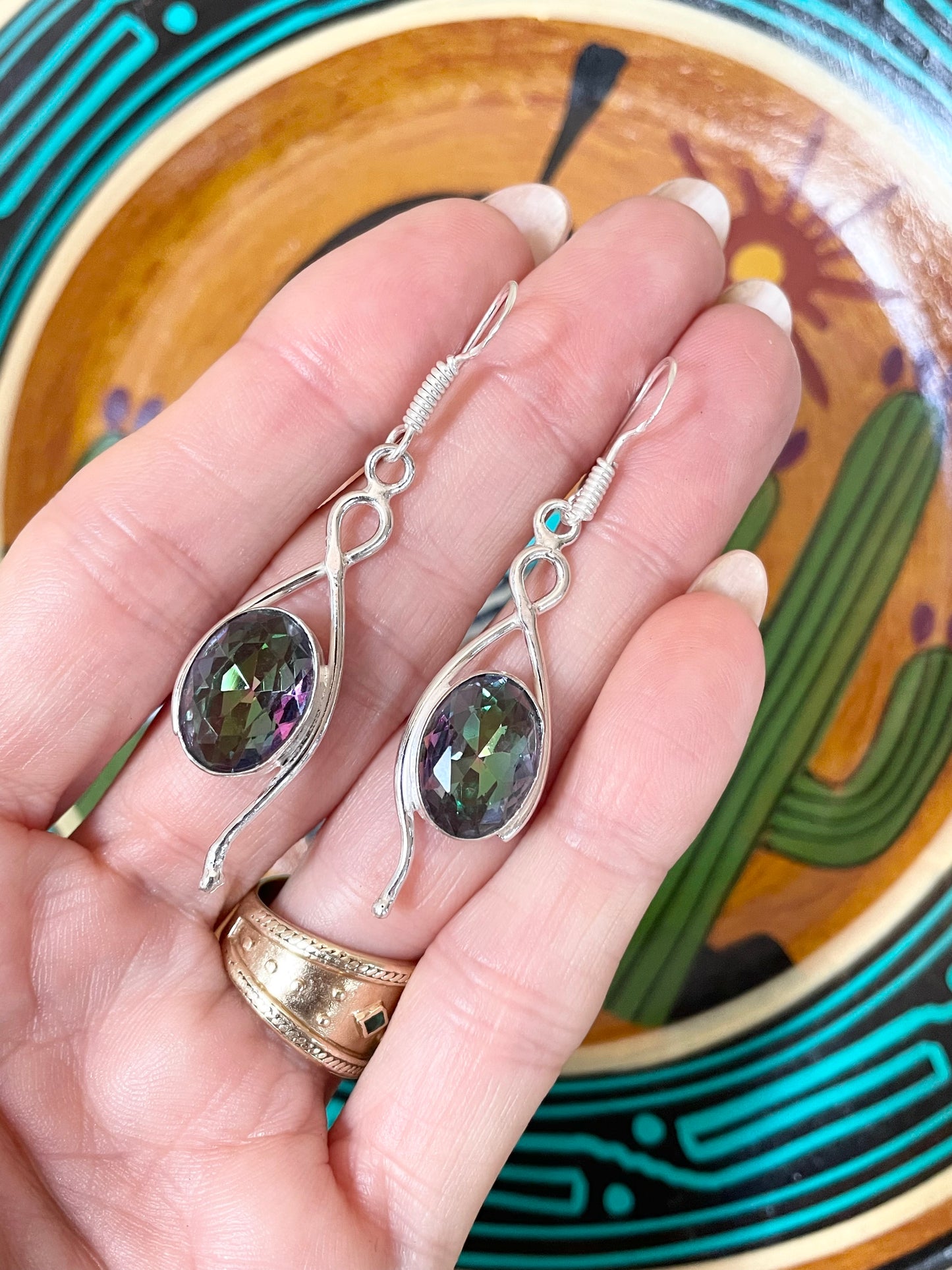 Mystic Topaz Dangles