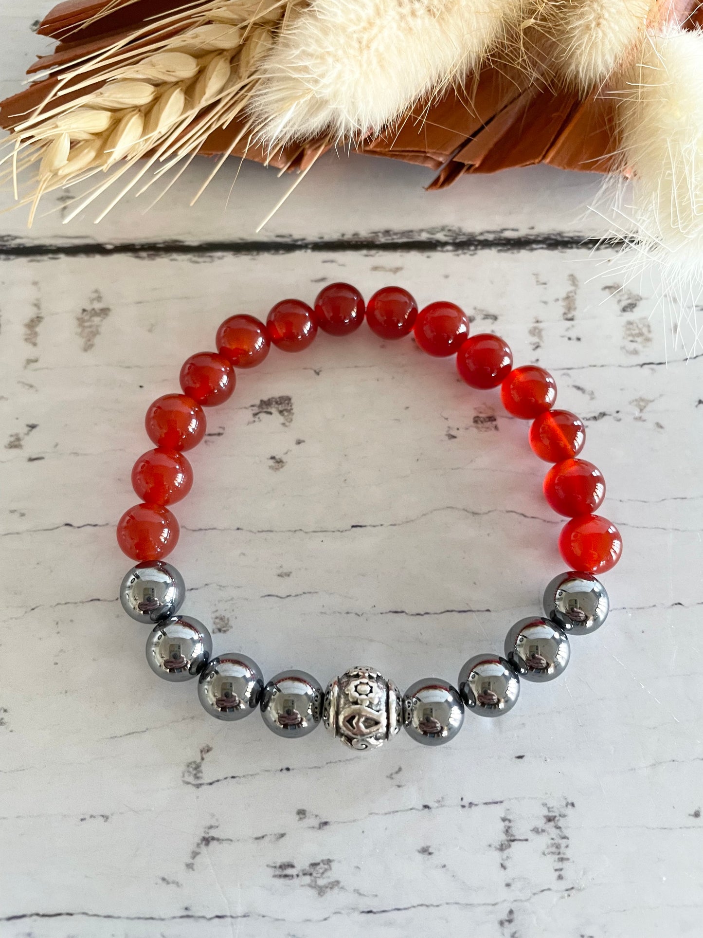 Terahertz & Carnelian Healing Bracelet ~ Creativity