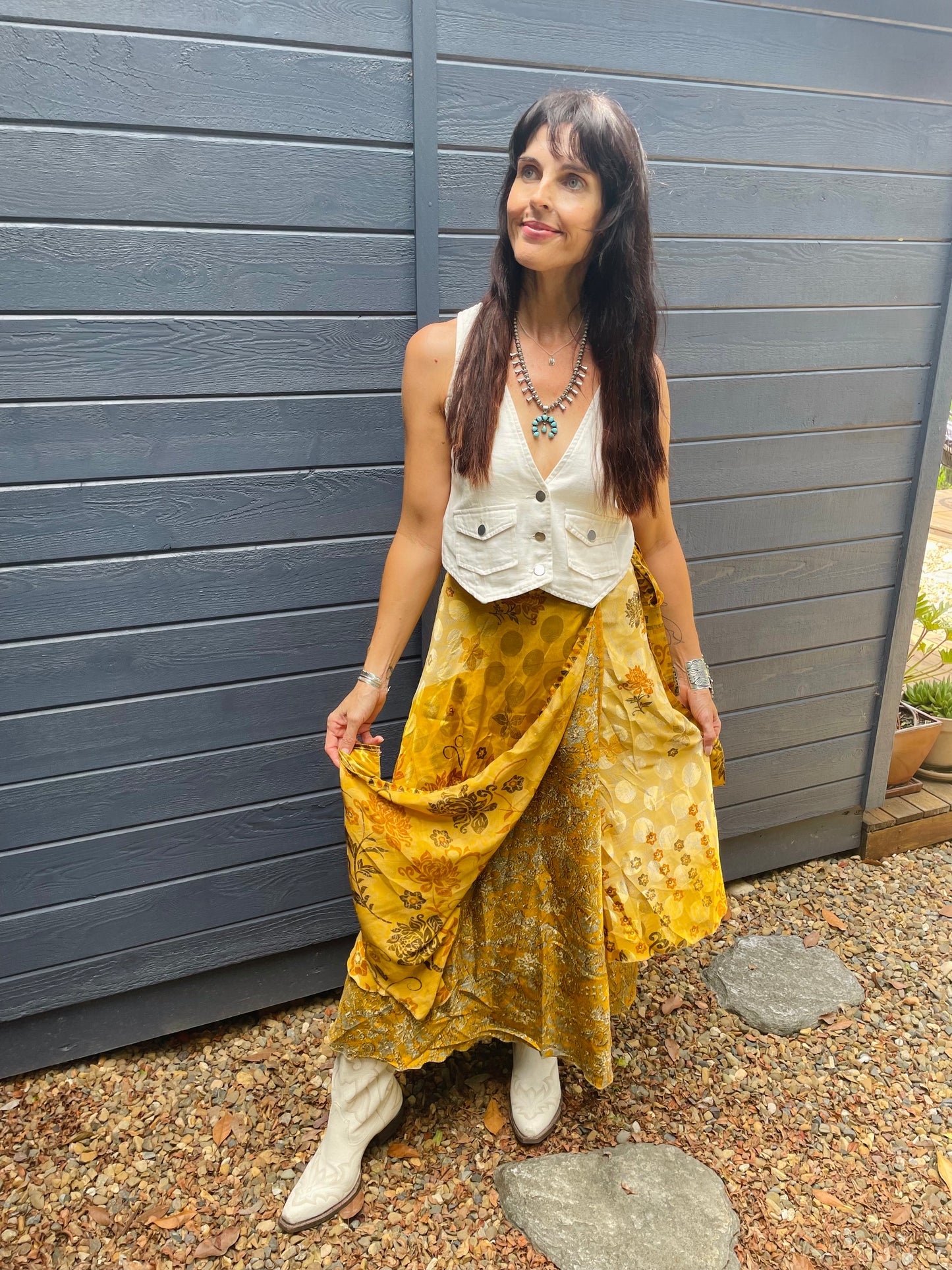 Upcycled Sari Skirt 29