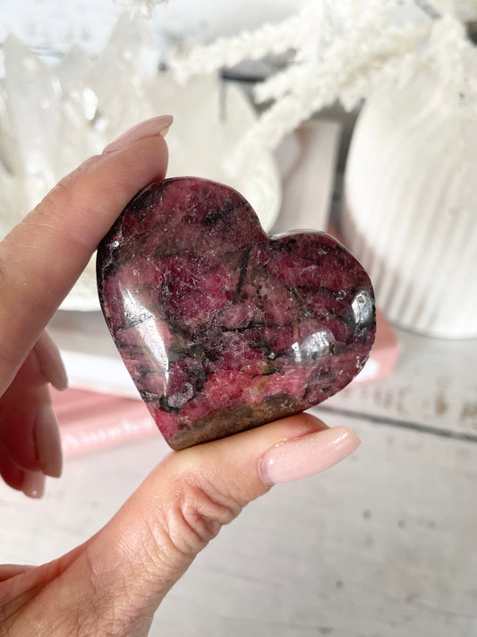Rhodonite Heart