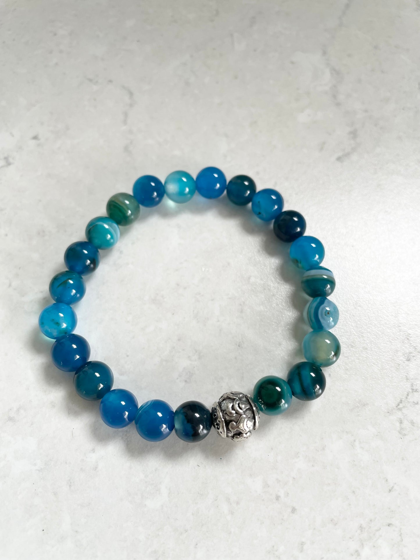 Blue Agate Healing Bracelet