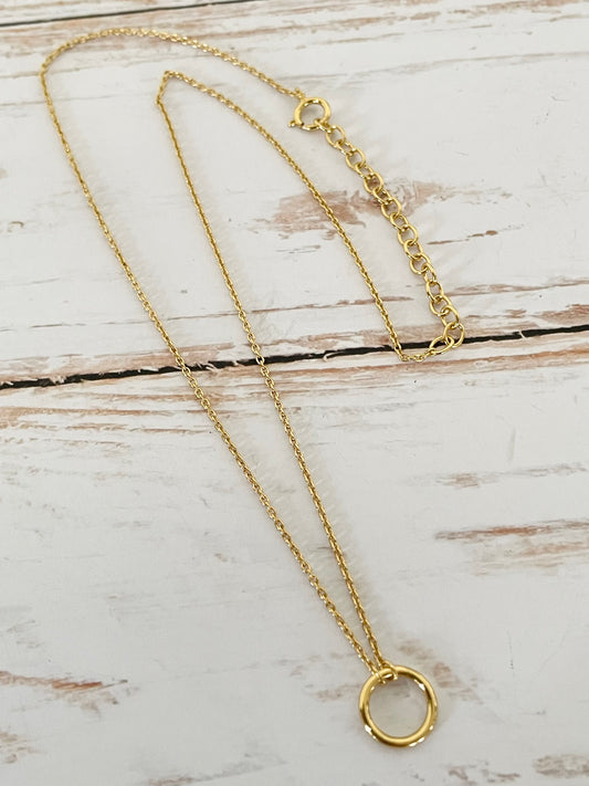 18K Gold Electroplated Eternal Soul Necklace