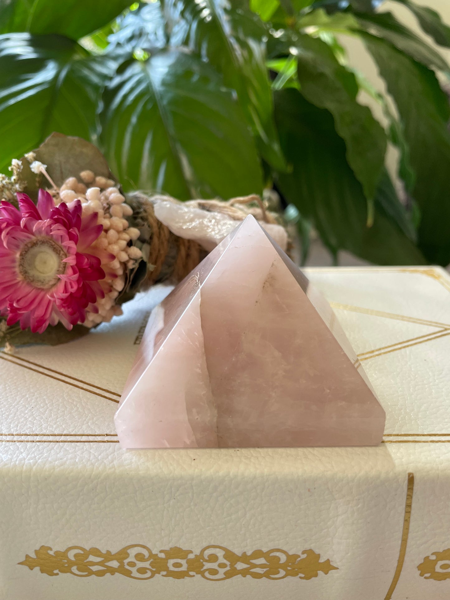 Rose Quartz Pyramid