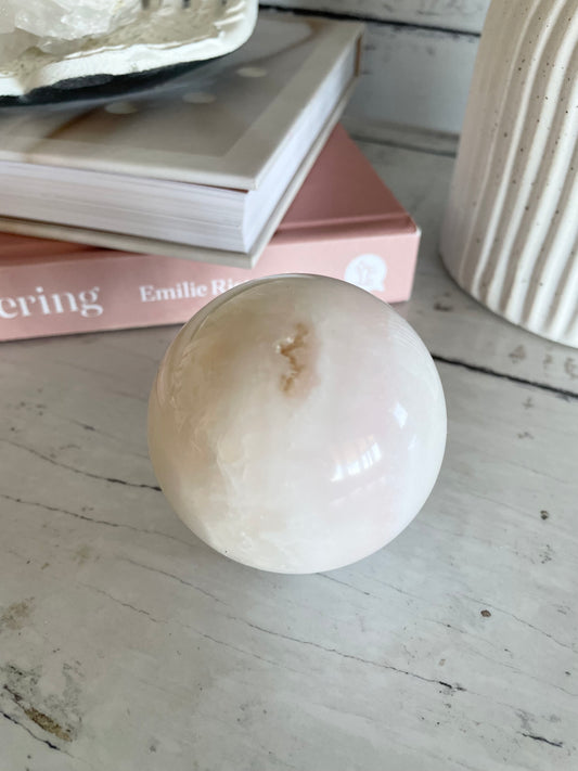 Mangano Calcite Sphere Includes Holder