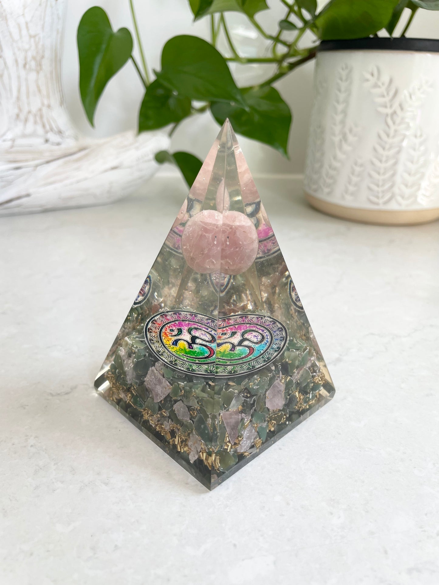 Orgone Pyramid ~ Green Aventurine