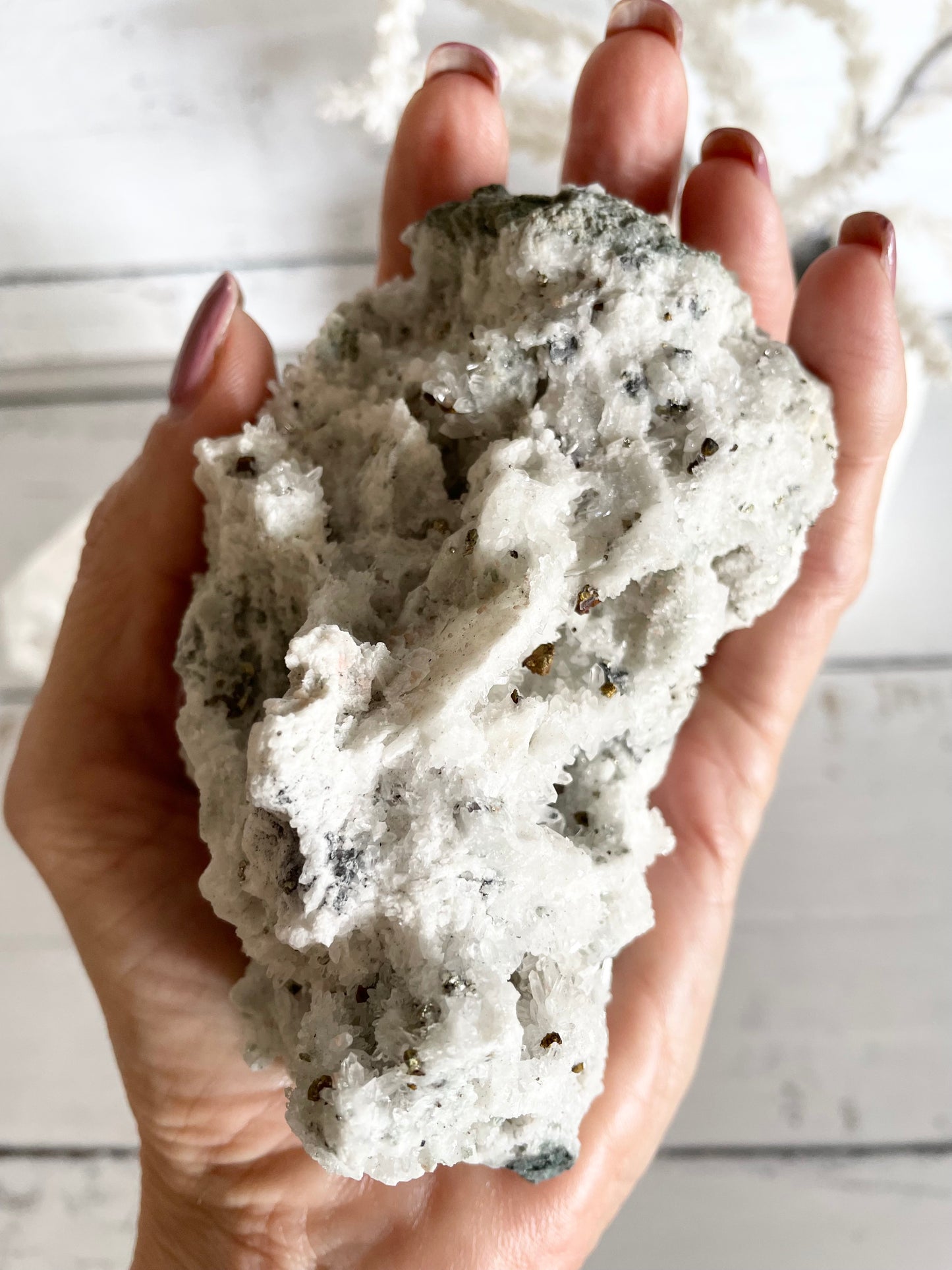 Quartz Pyrite Cluster