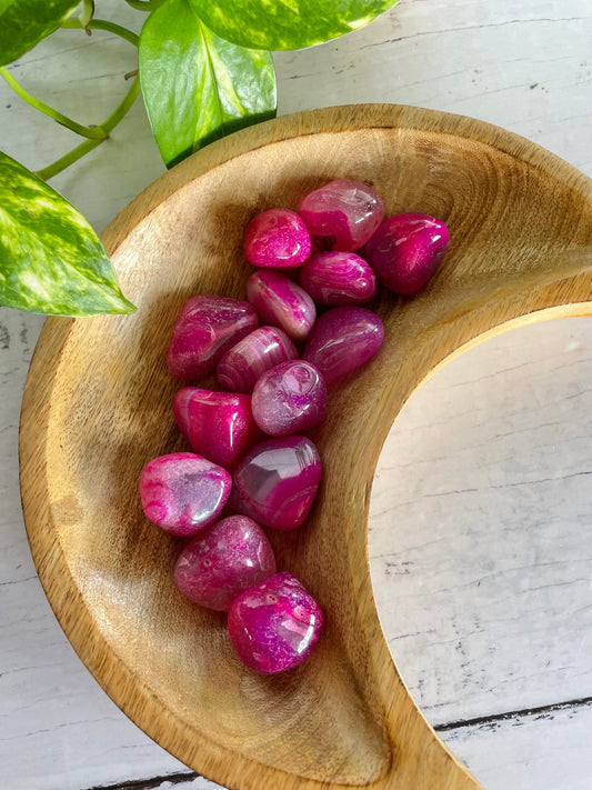 Pink Onyx Tumble Stones