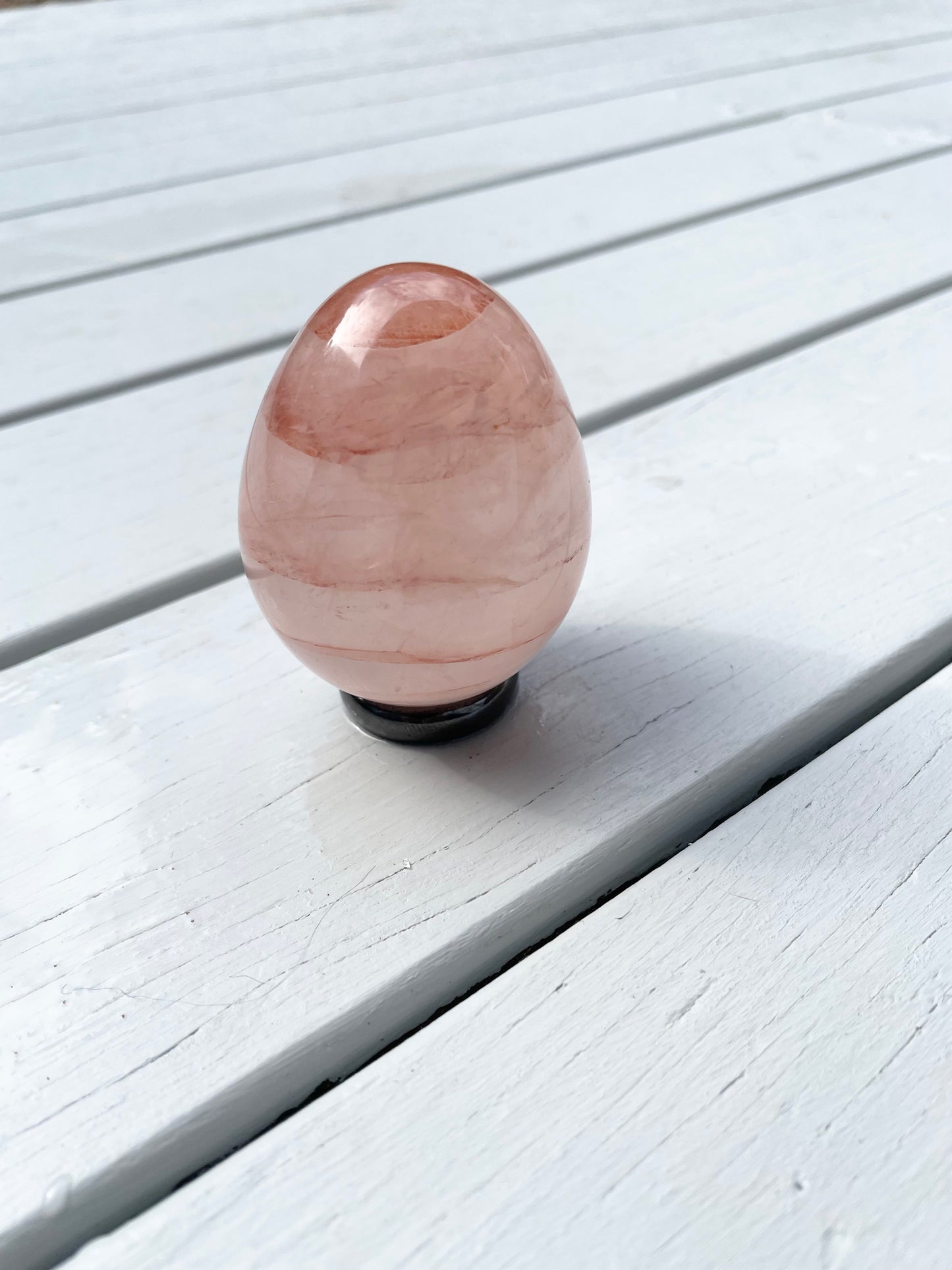 Fire Quartz Egg with holder