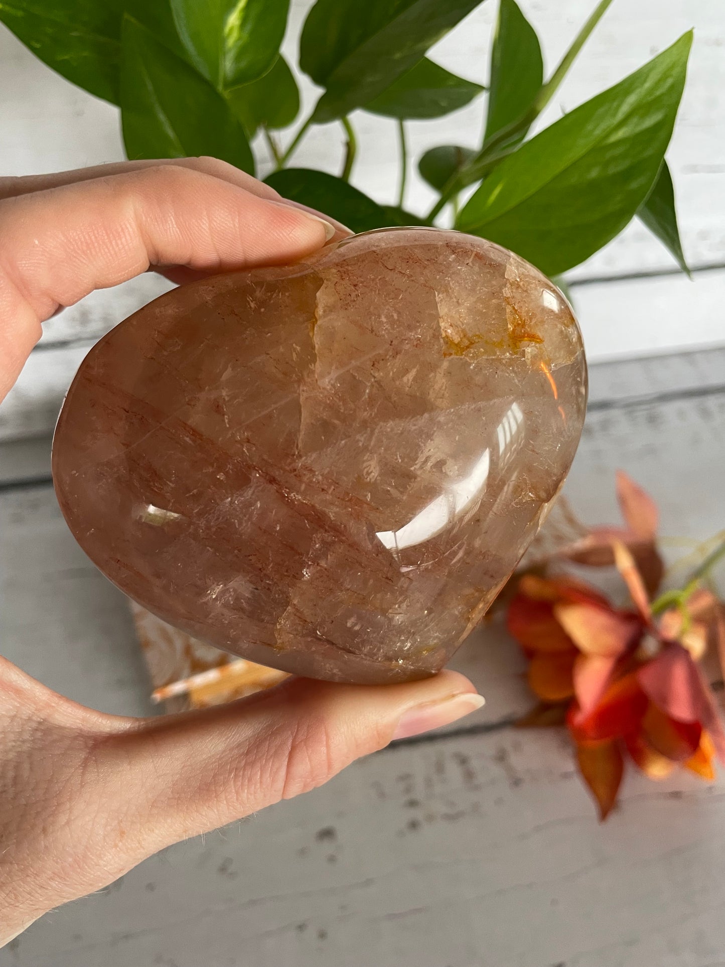 Fire Quartz Heart