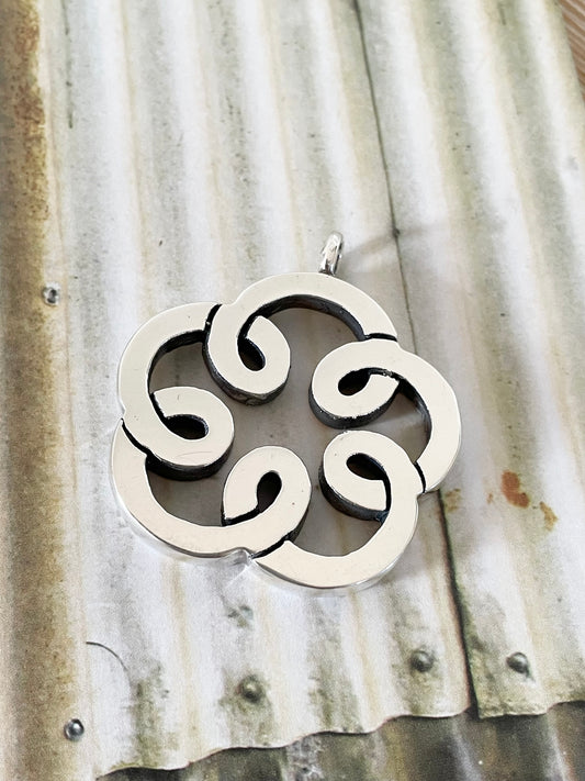 Mexican Open Flower Pendant