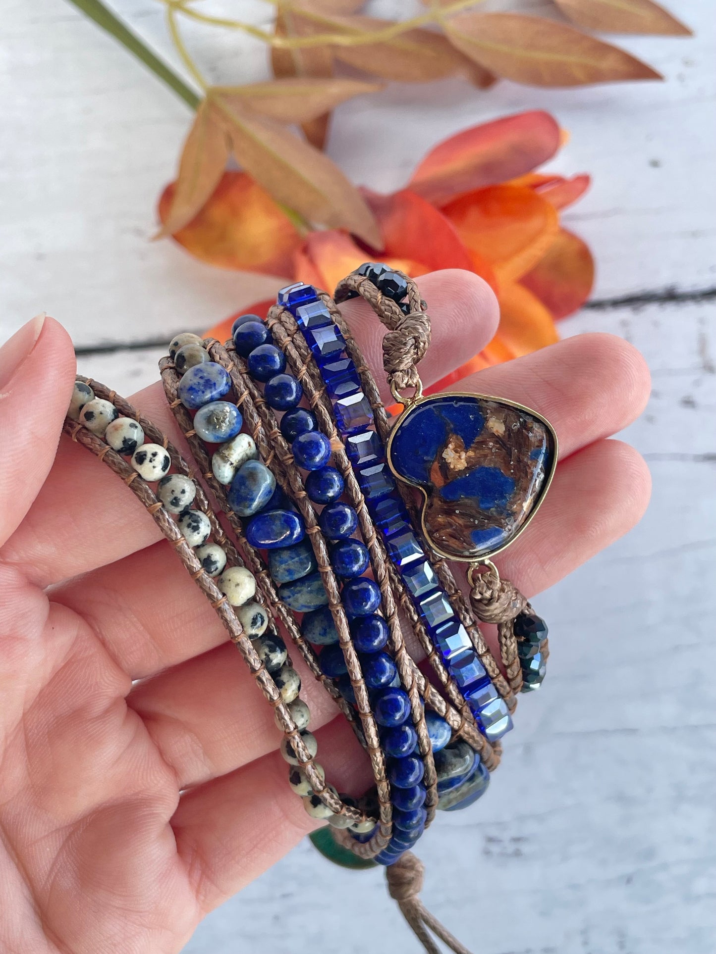 Bohemian 5 Wrap ~ Lapis Lazuli ~ Wisdom