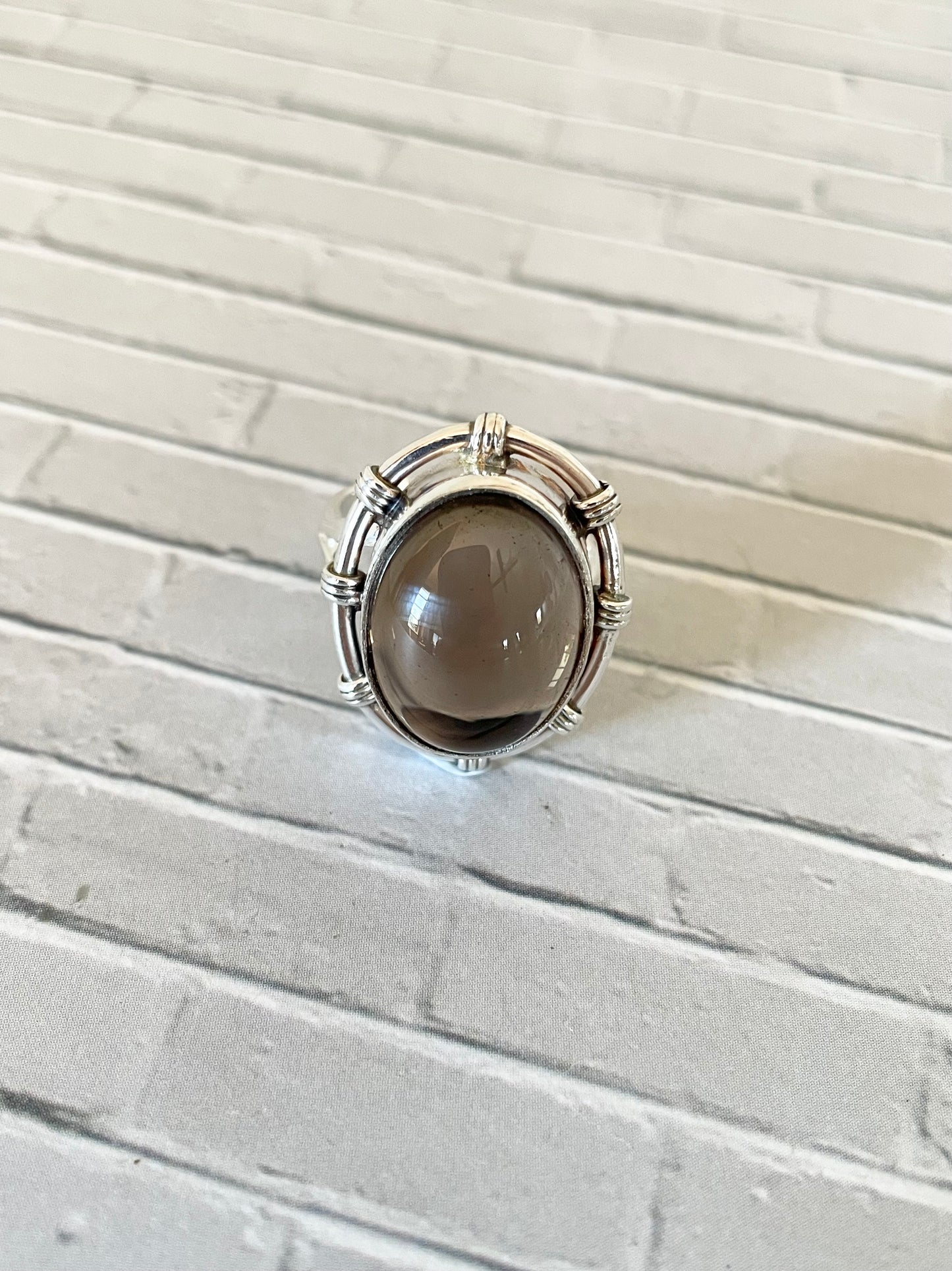 Smoky Quartz ring ~Adjustable size 6-10