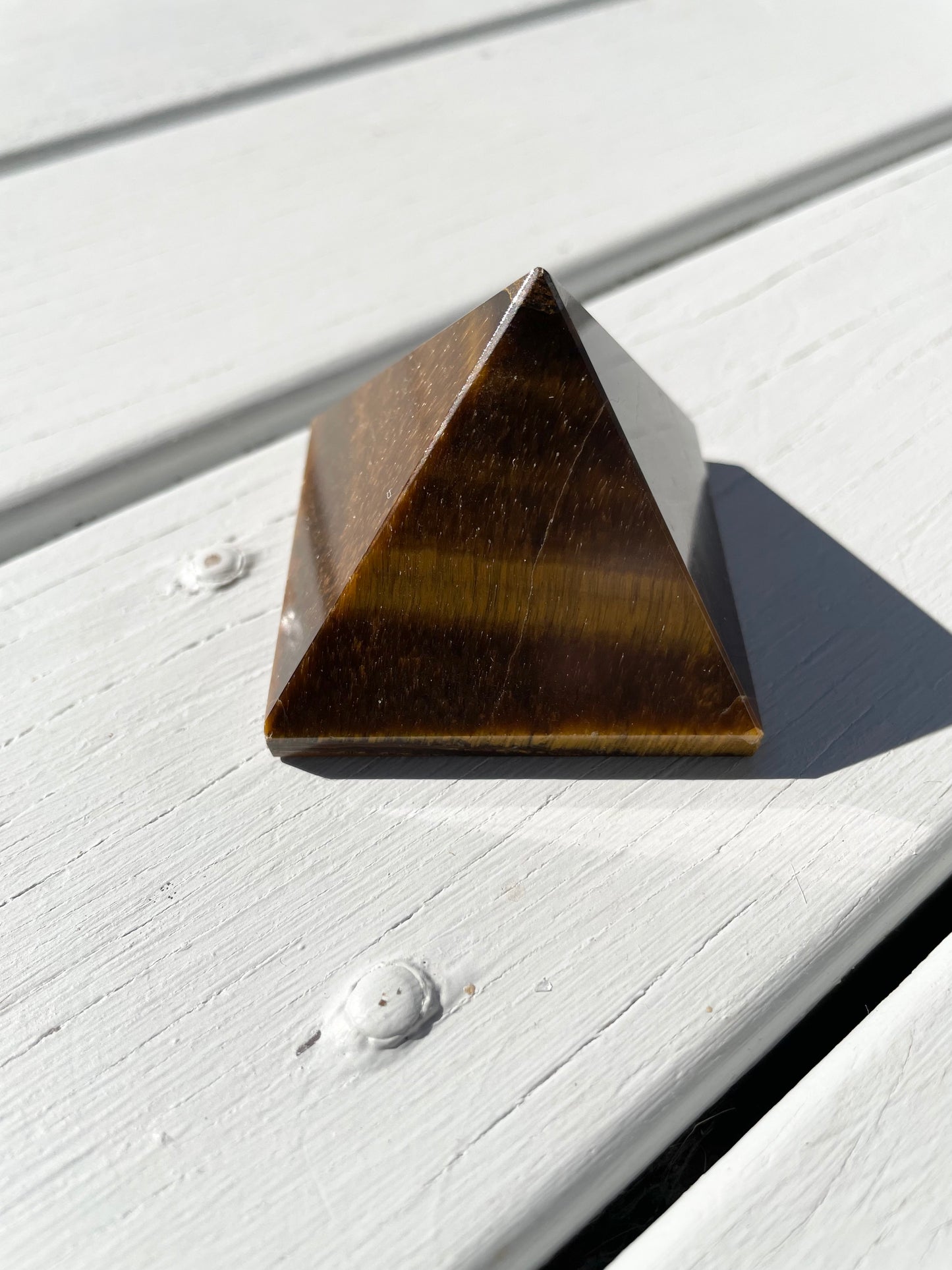 Tigers Eye Pyramid