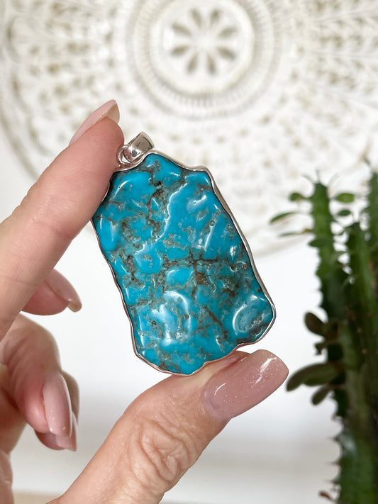 Arizona Raw Turquoise Pendant