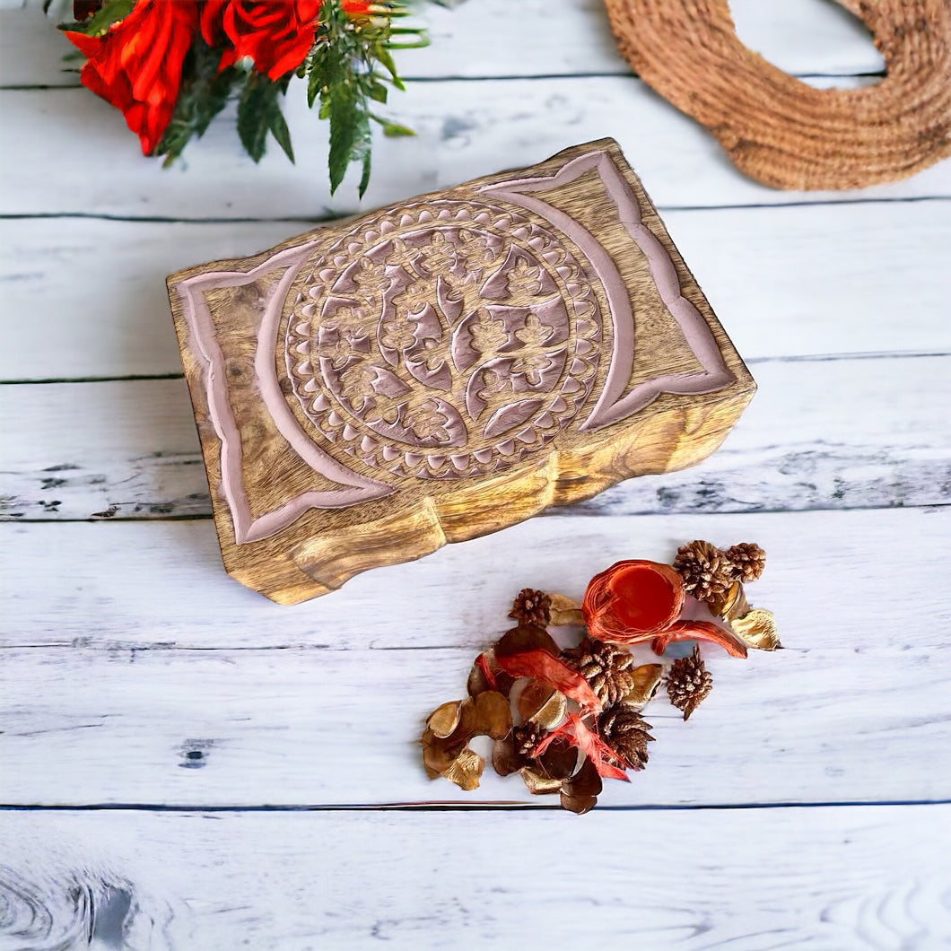 Wooden Trinket Box ~ Tree of Life