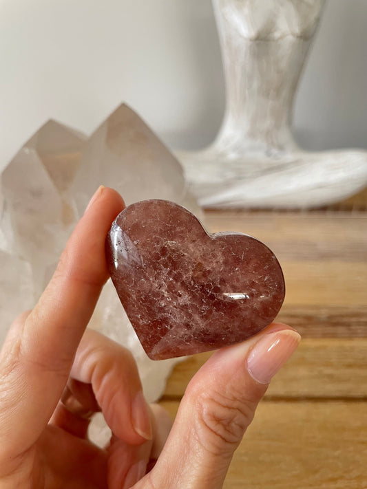 Strawberry Quartz Heart