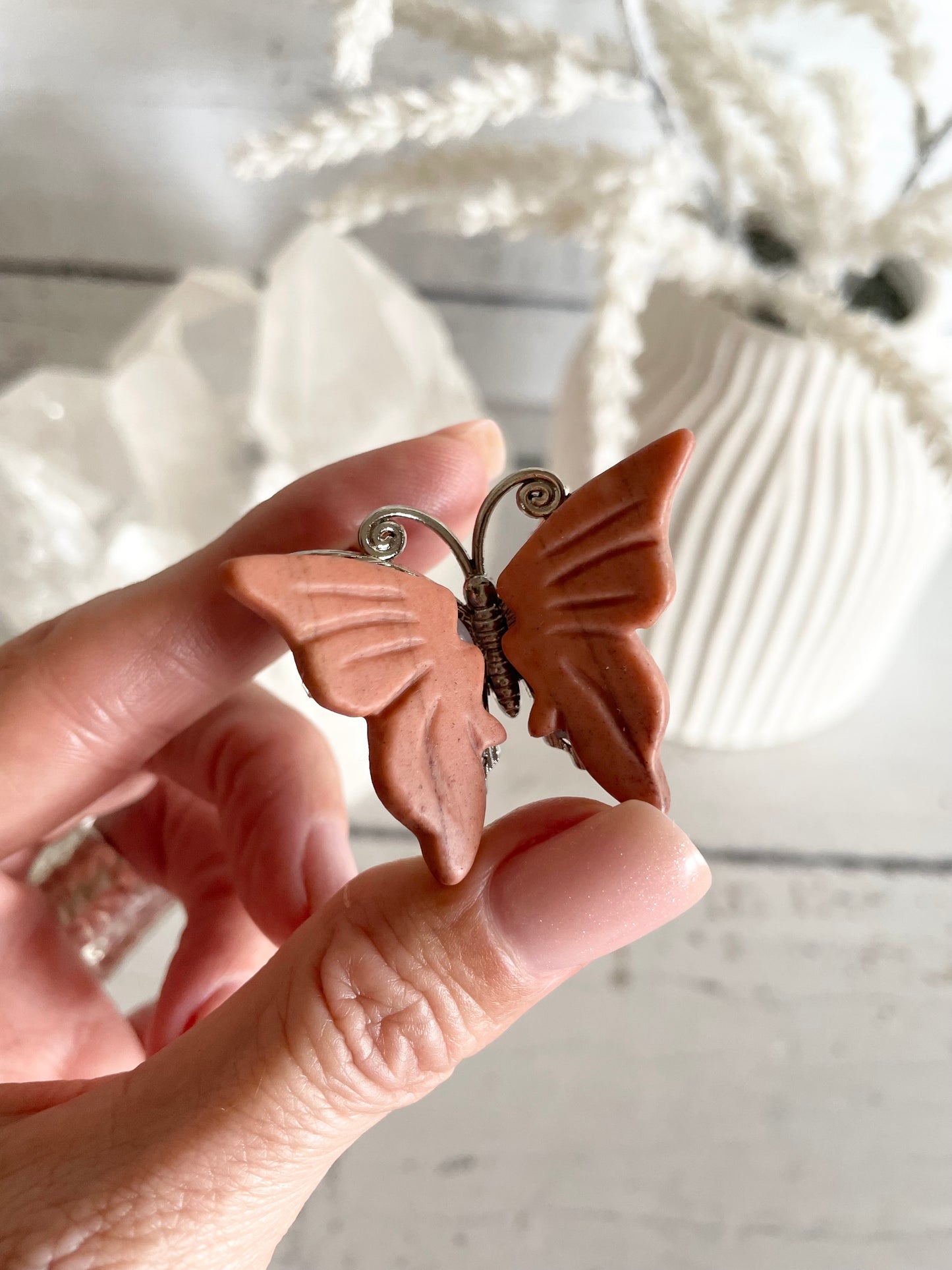 Orange Aventurine Butterfly