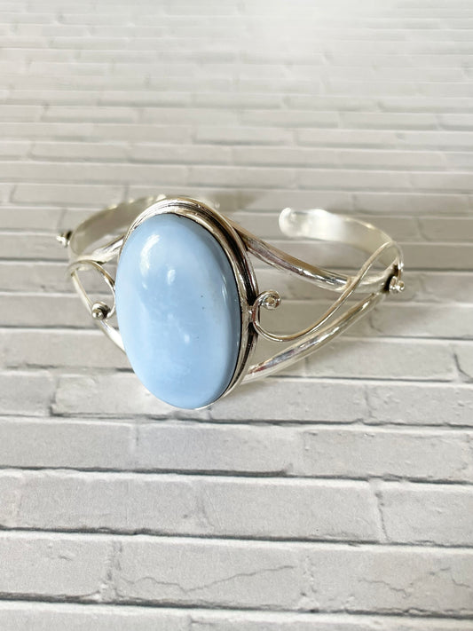 Blue Owyhee Opal Cuff ~ Adjustable