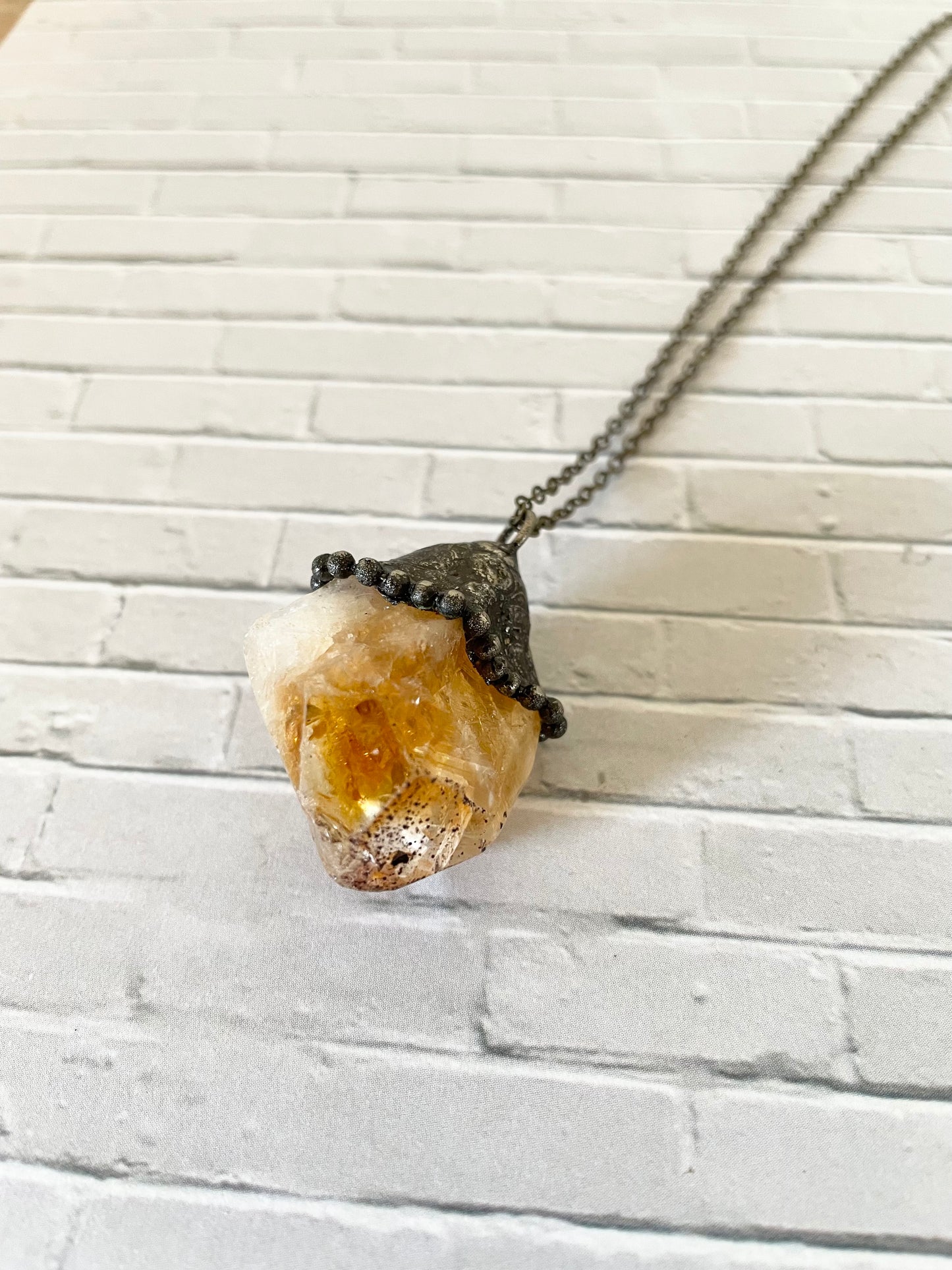 Copper Necklace ~ Citrine