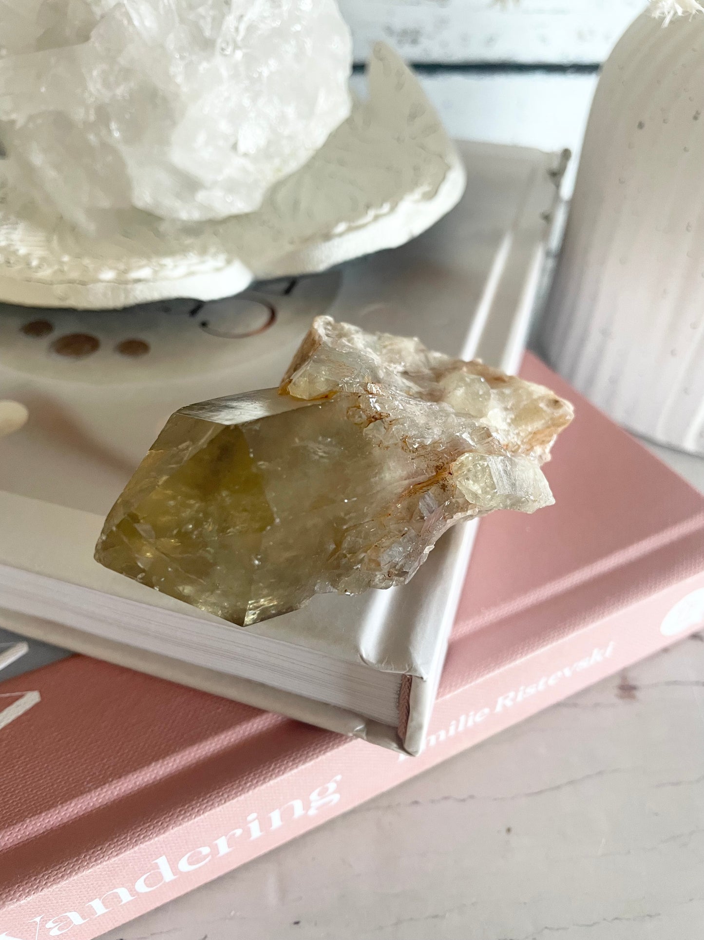 Natural Pineapple Citrine Cluster Point