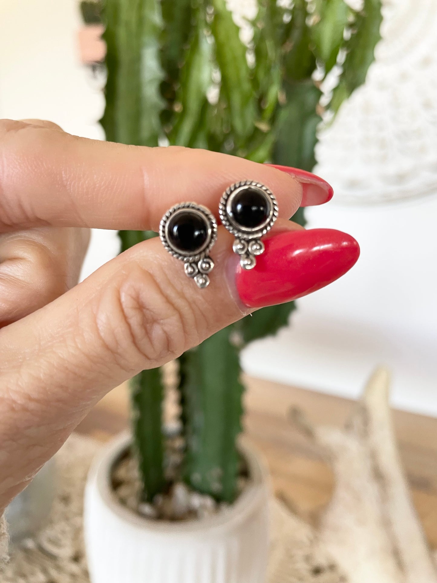 Black Onyx Studs