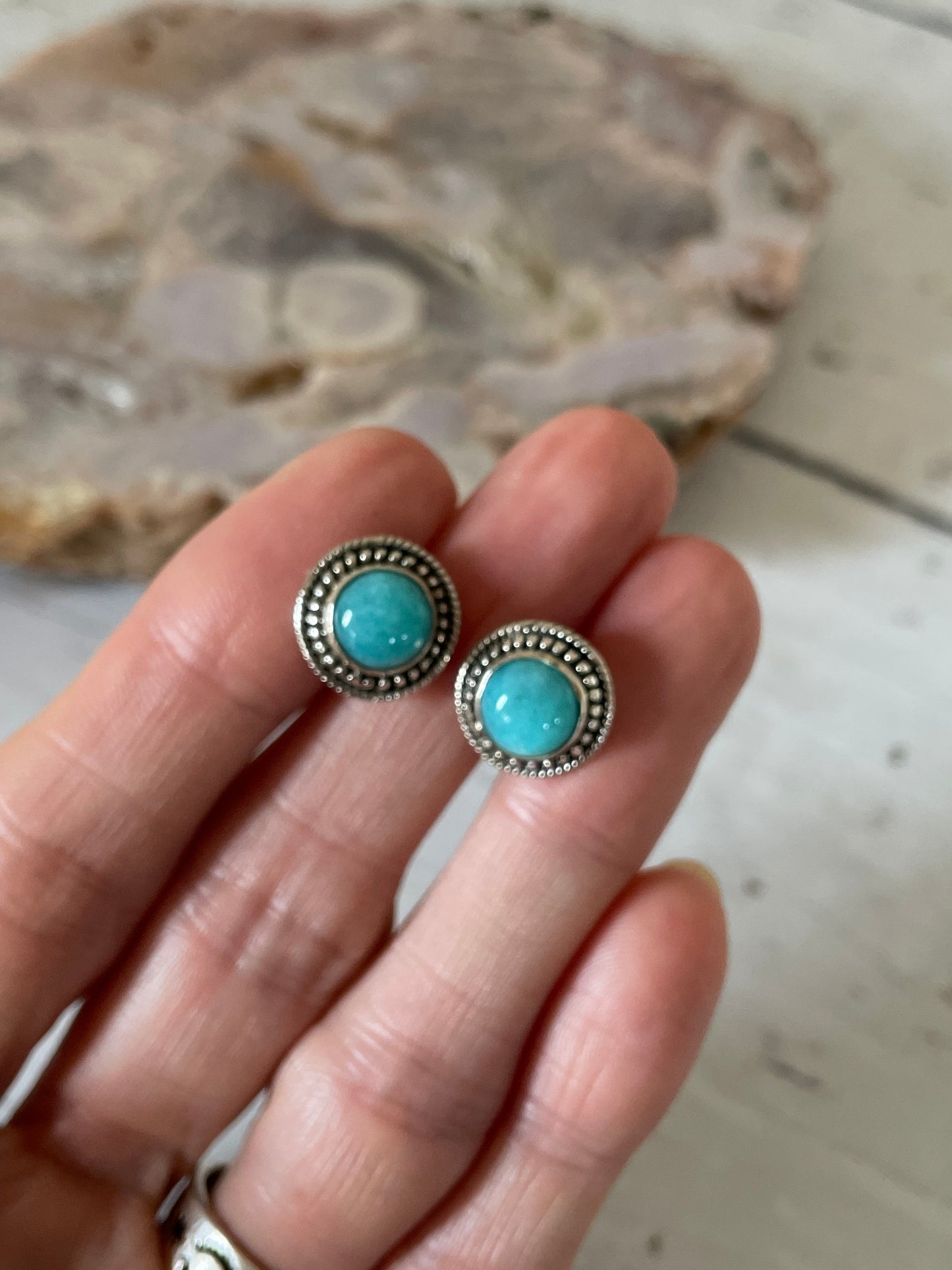 Amazonite Studs