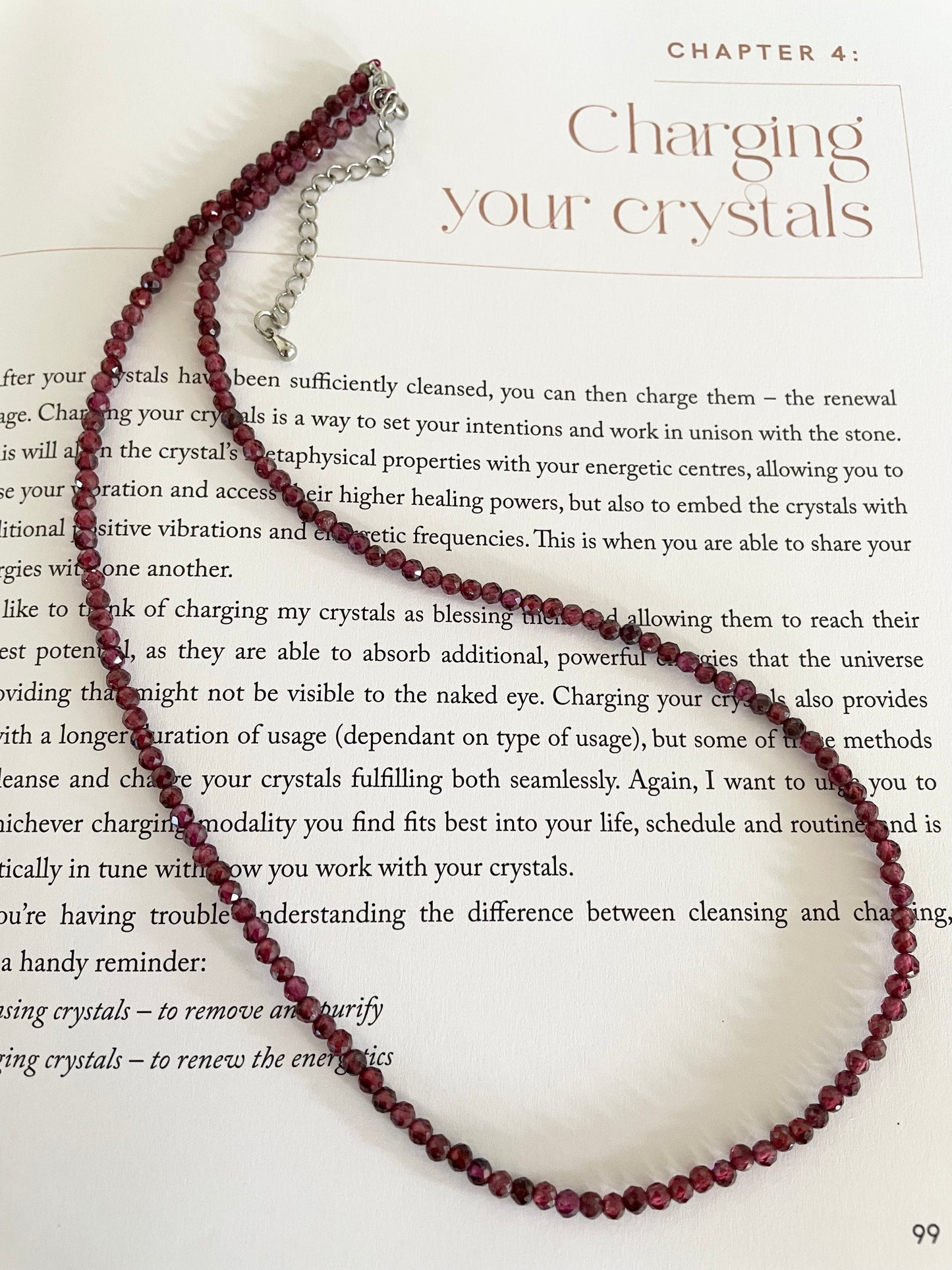 Garnet ~ Faceted Necklace
