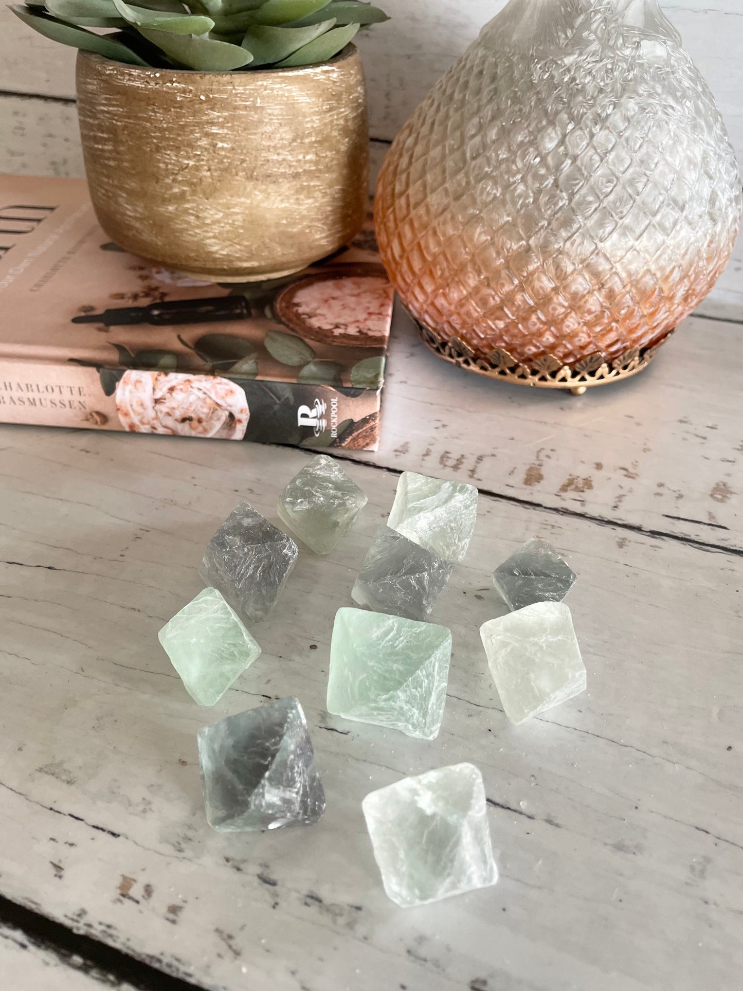 Intuitively Chosen ~ Rainbow Fluorite Octahedron