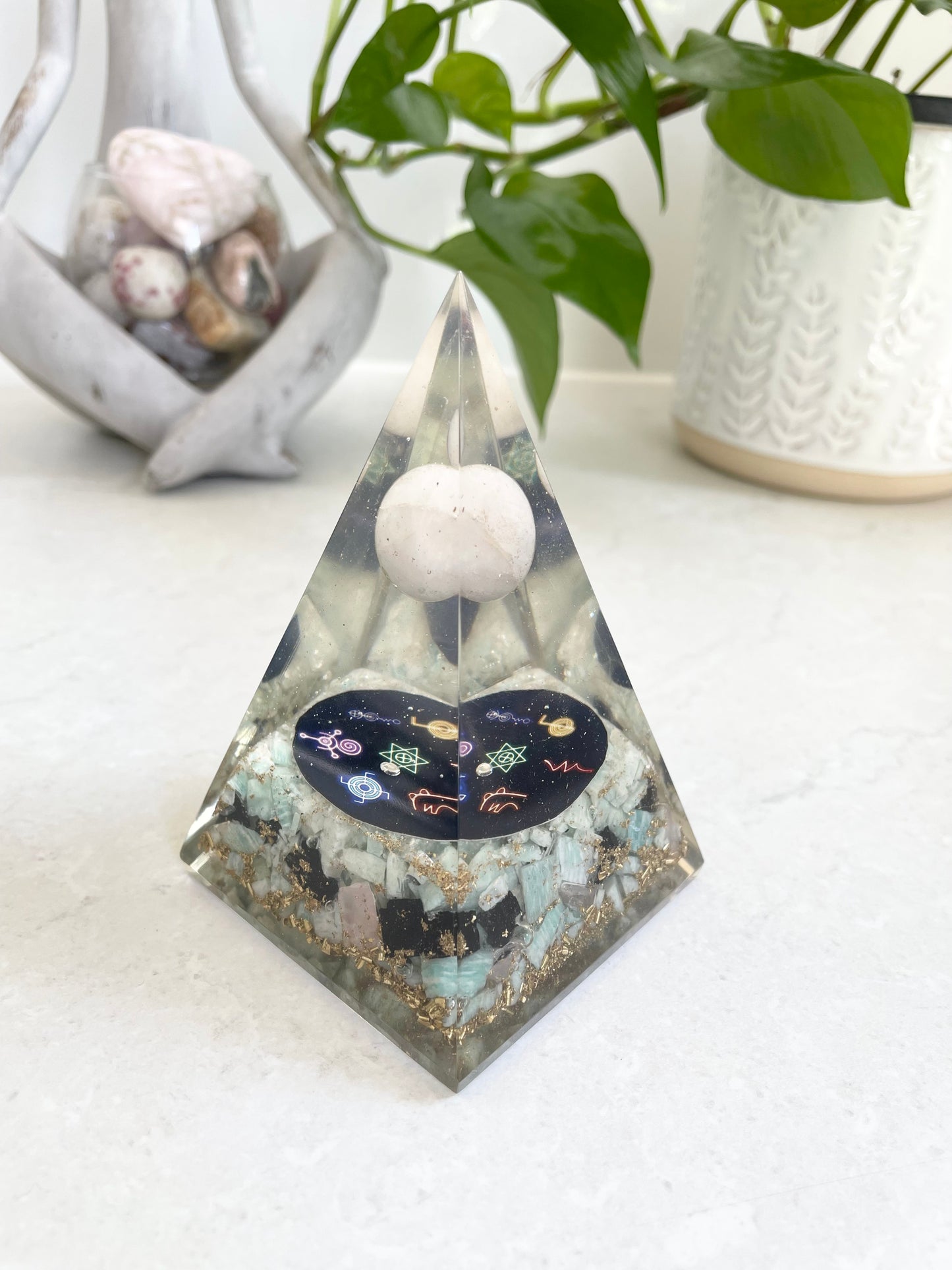 Orgone Pyramid ~ Aquamarine