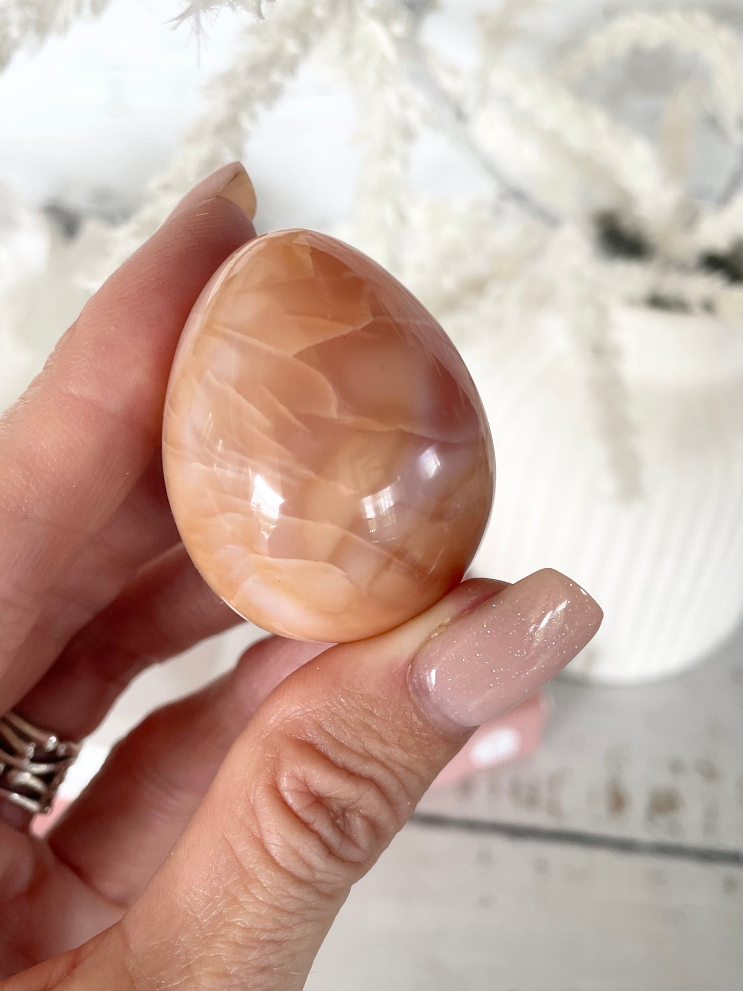 Carnelian Egg with holder