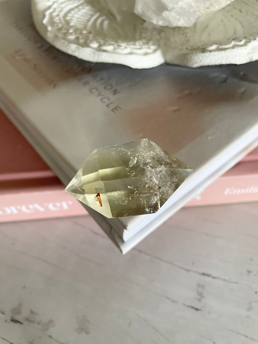 Citrine Double Termination Point