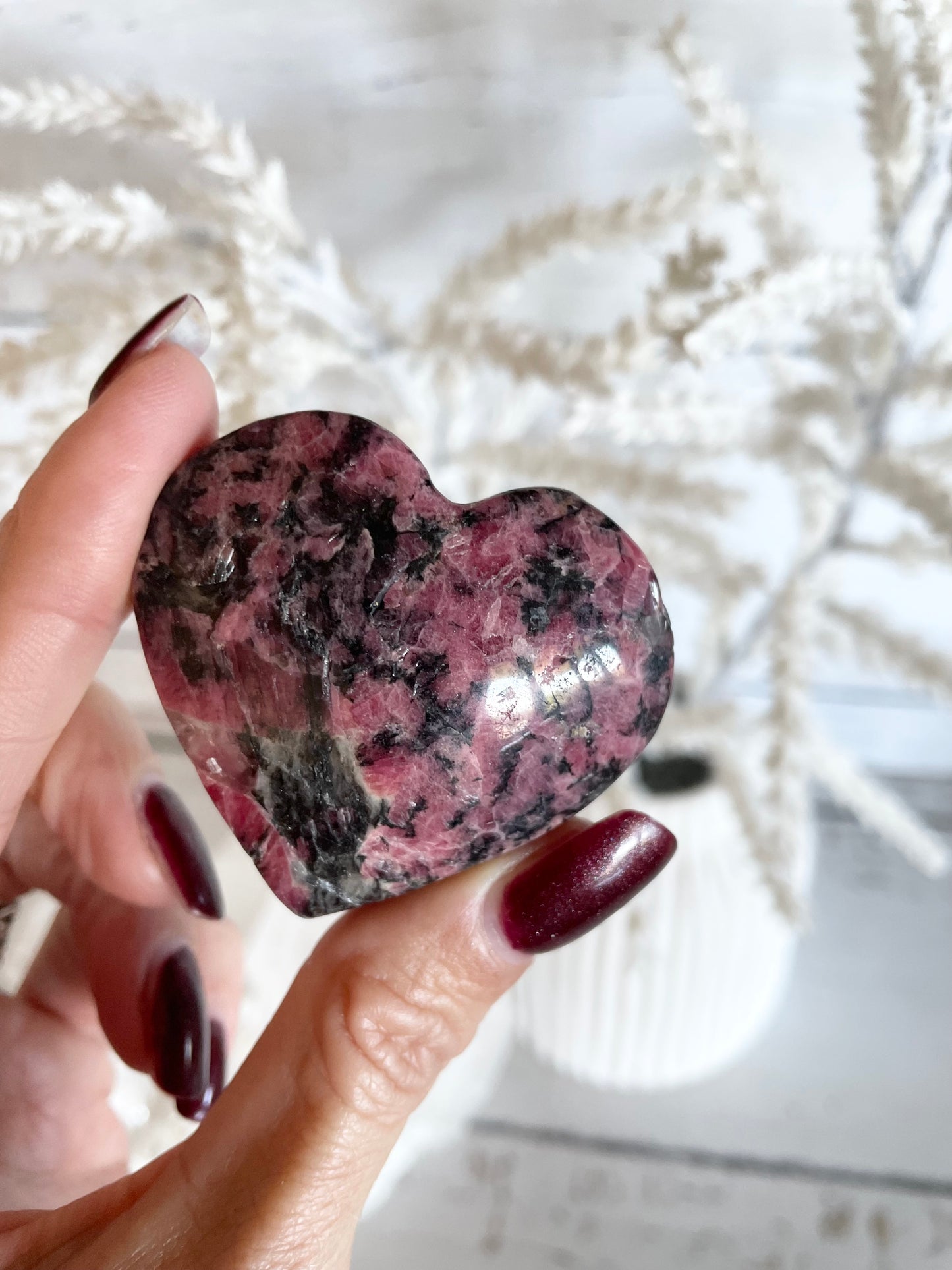 Rhodonite Heart