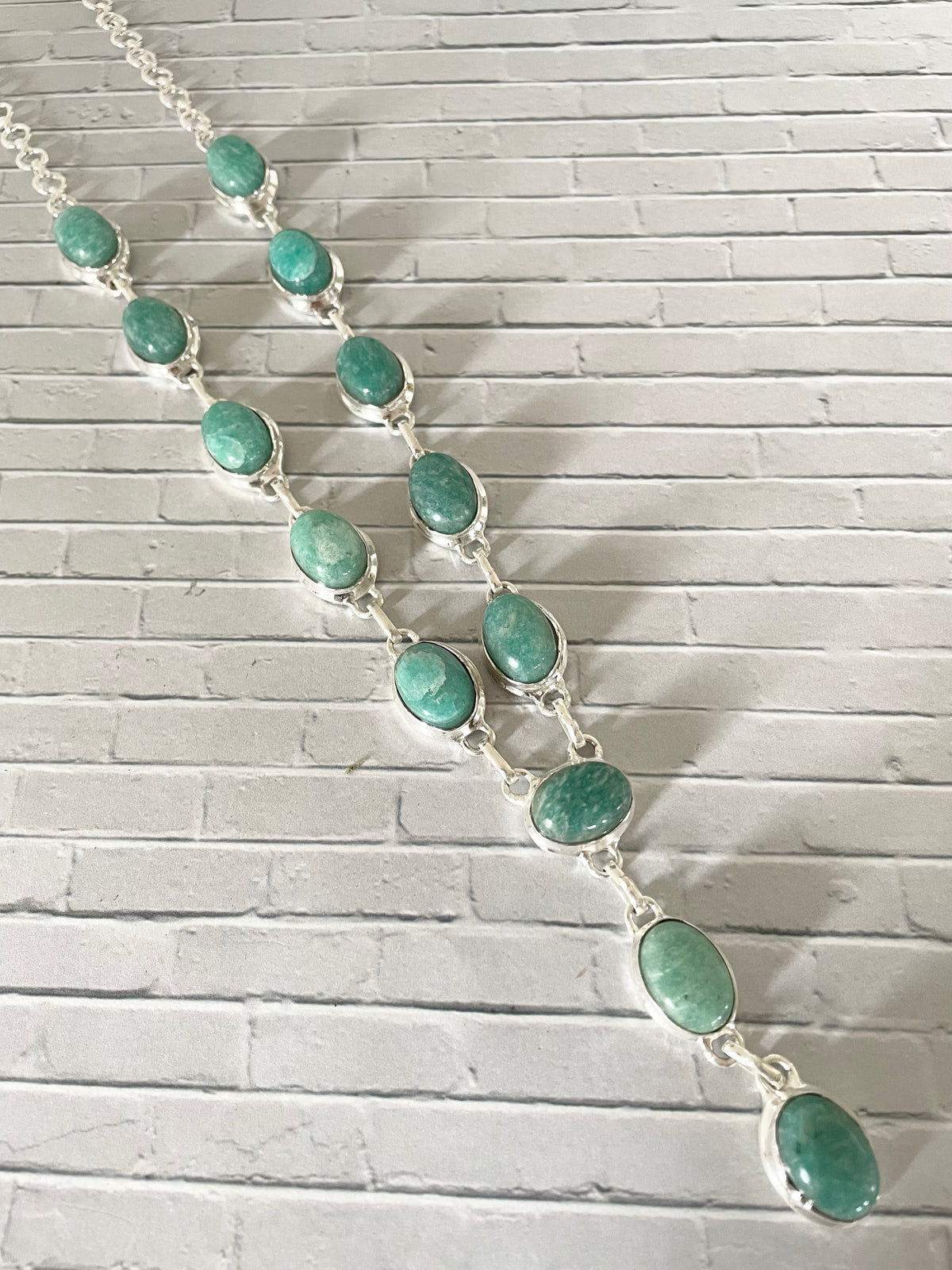 Amazonite Lariat Necklace