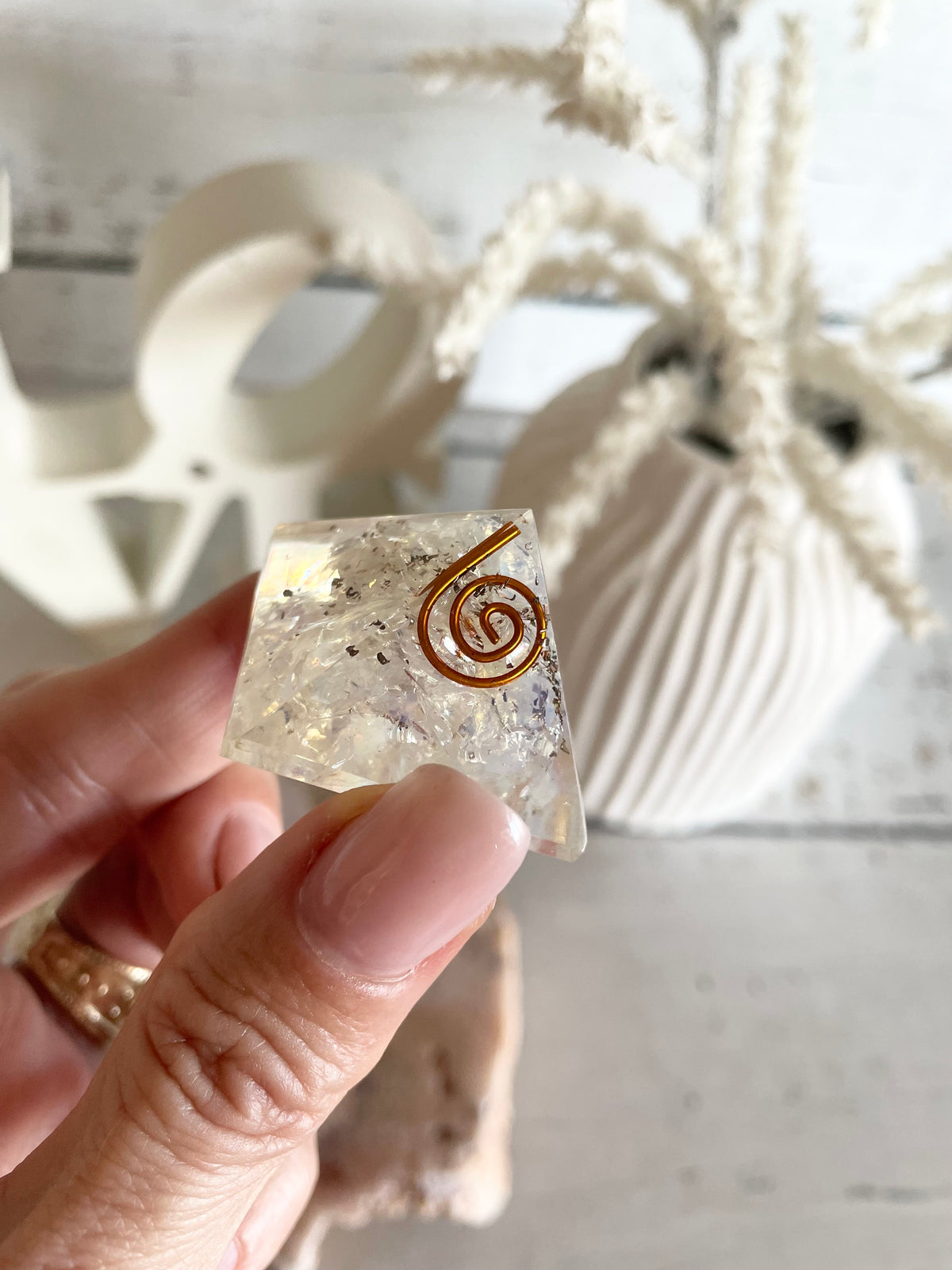 Orgone pyramid ~ Opalite
