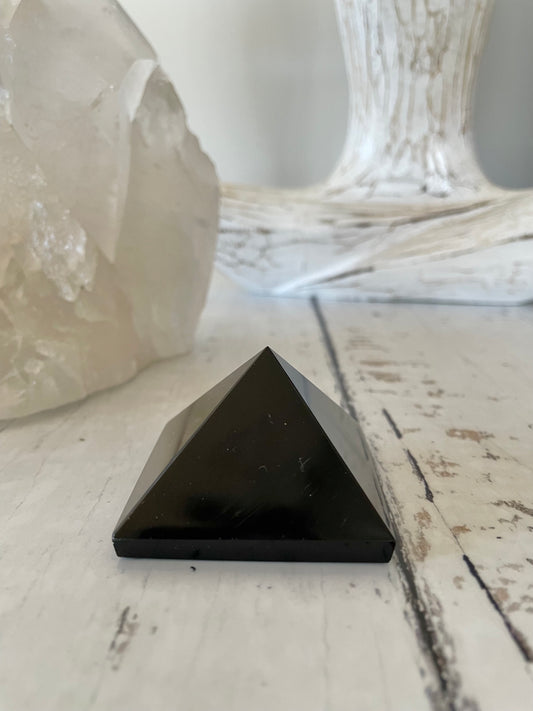 Black Obsidian Pyramid