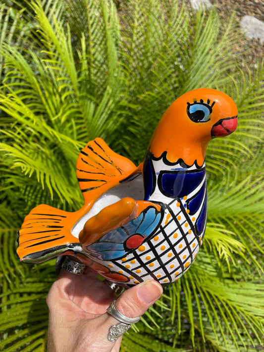 Talavera Mexican Pottery Dove Planter