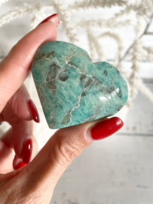 Amazonite Heart