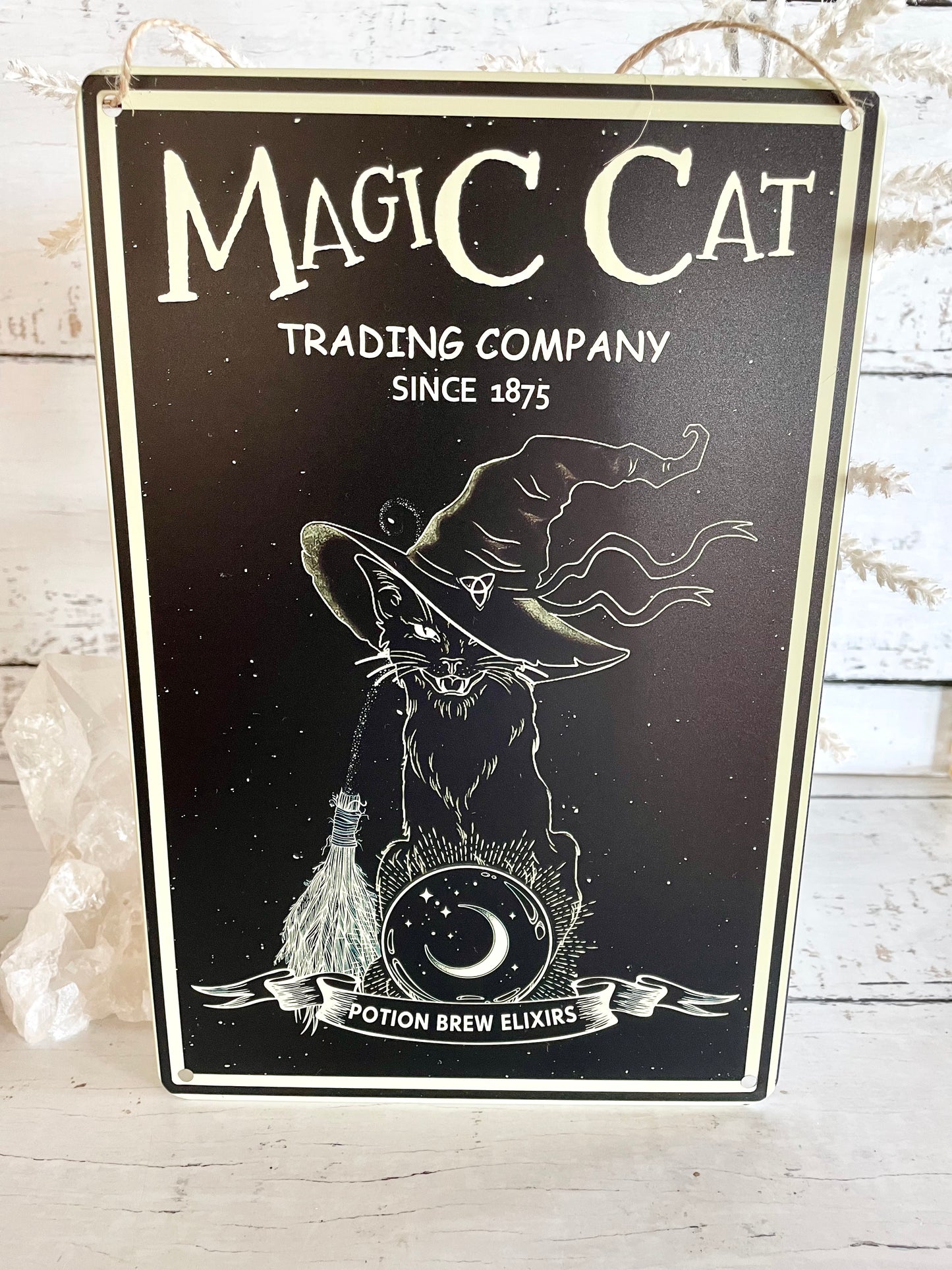 Tin Sign - Magic Cat