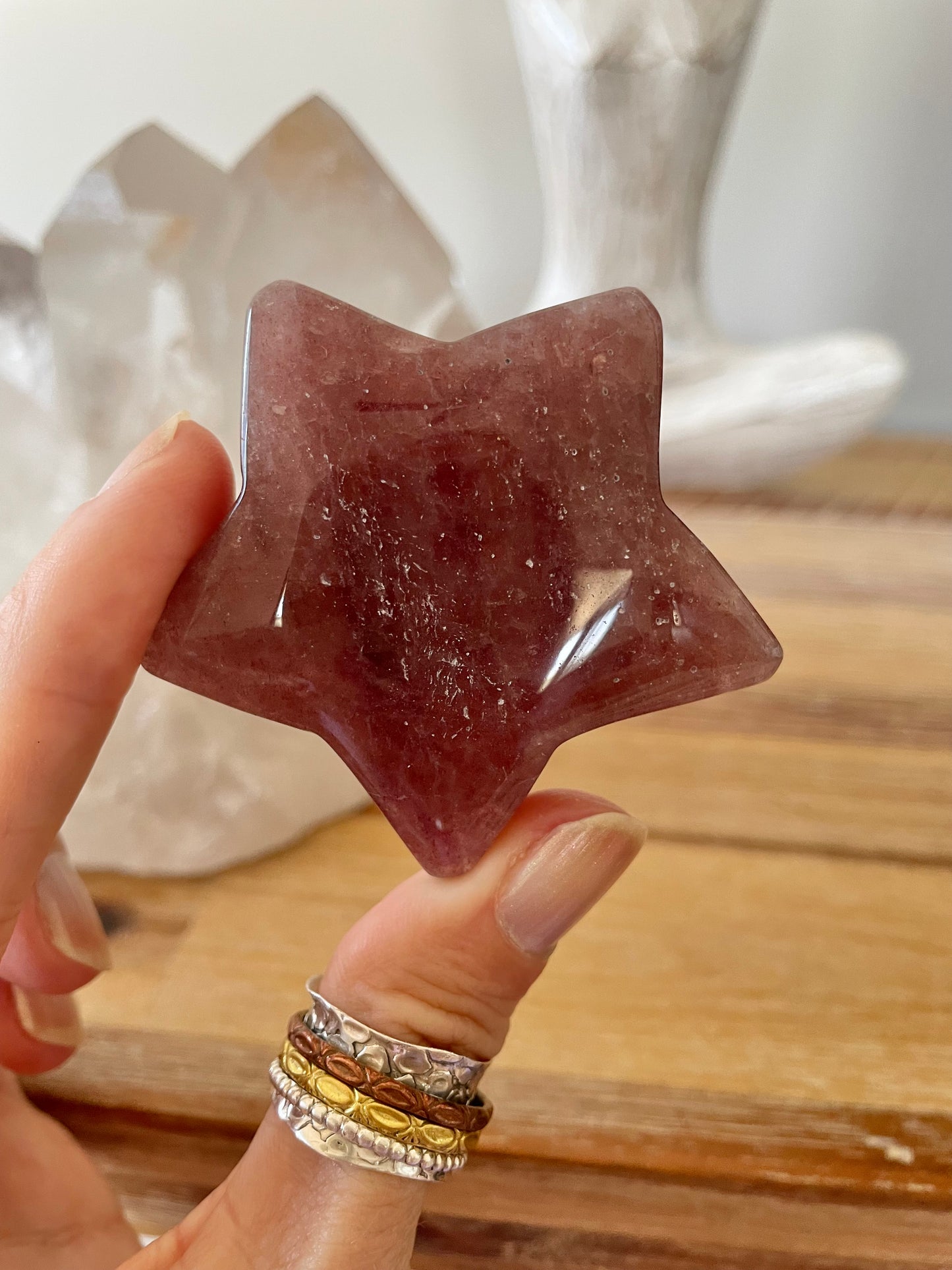 Strawberry Quartz Star