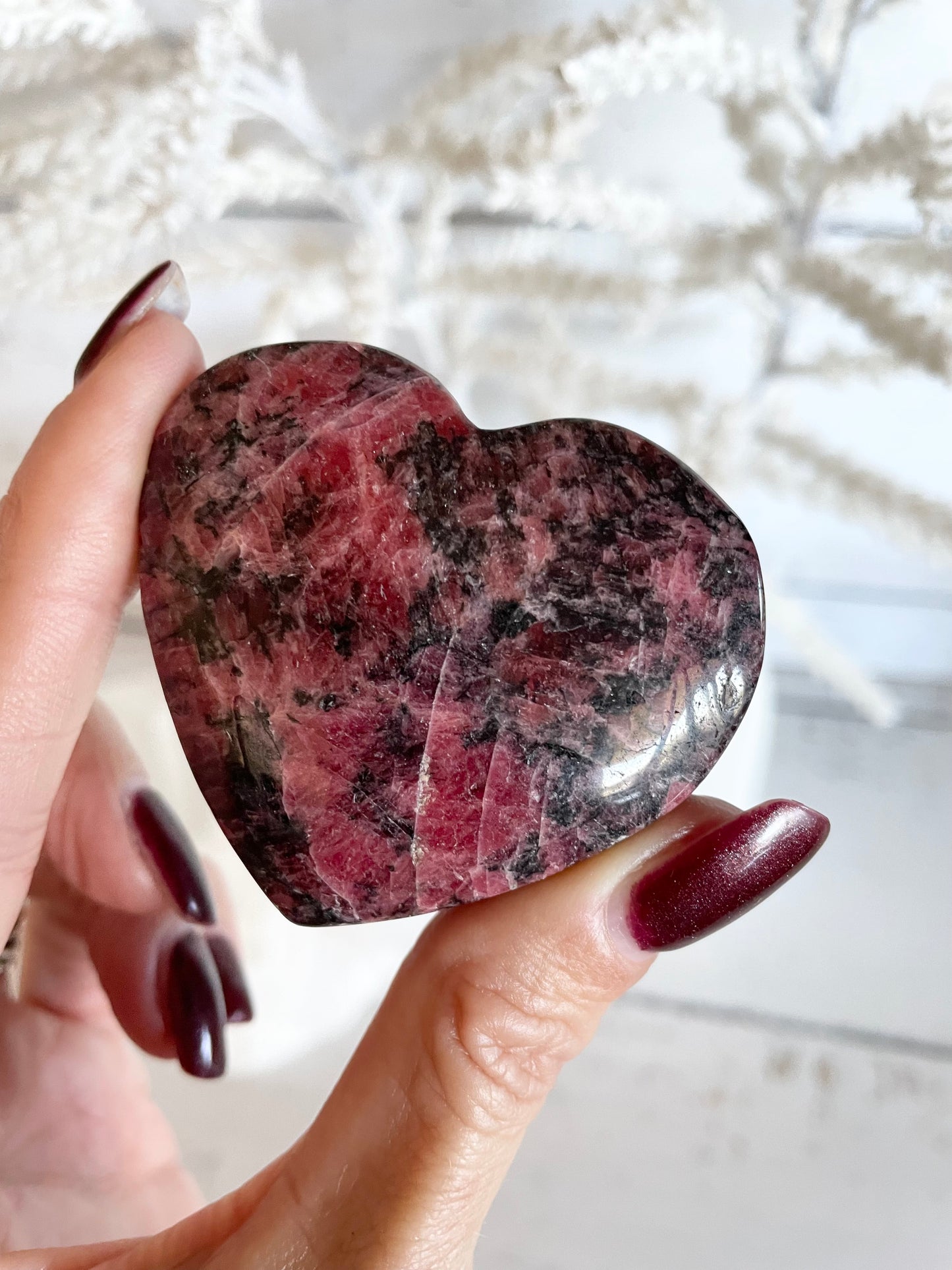 Rhodonite Heart