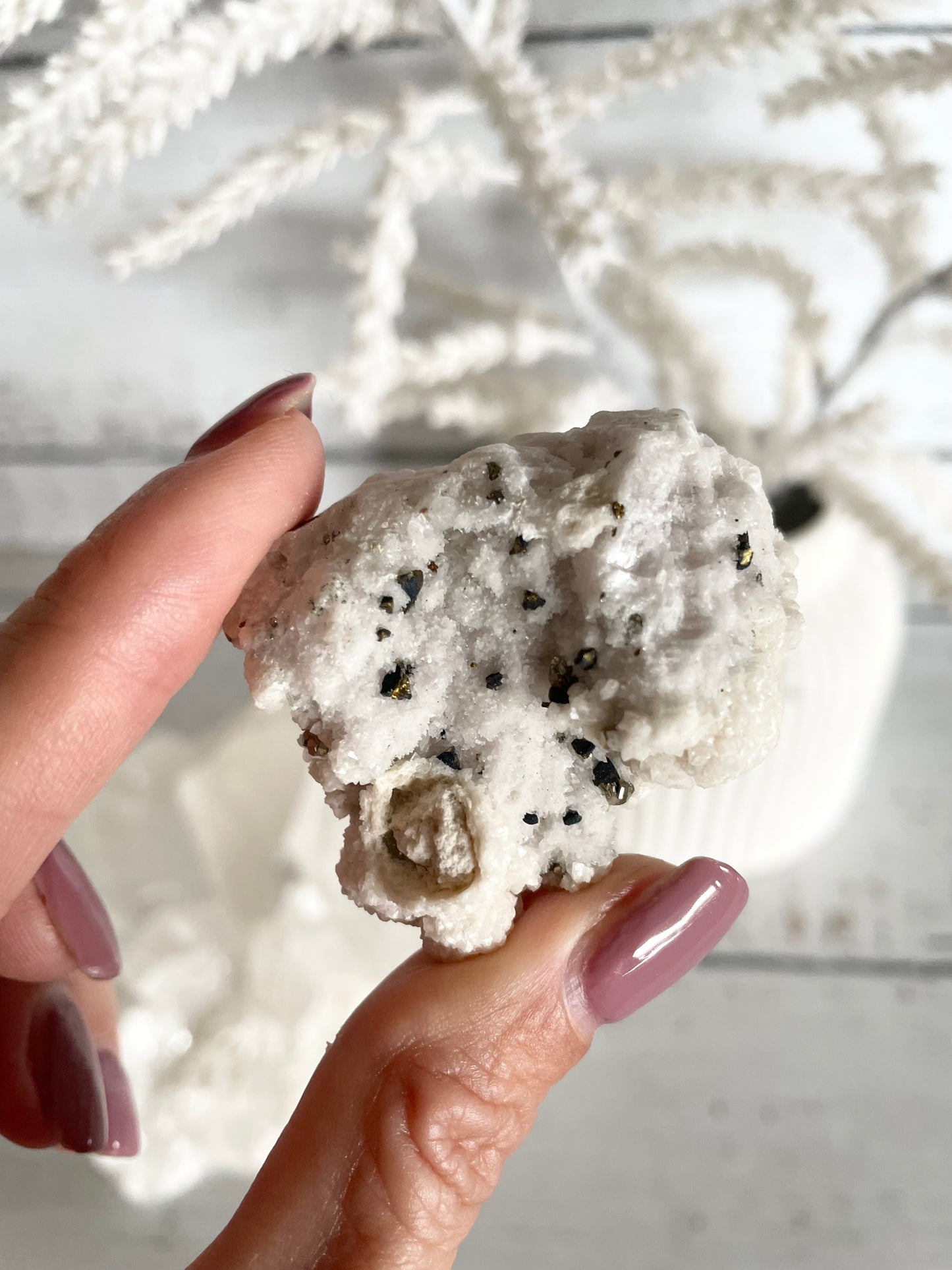 Quartz Pyrite Cluster