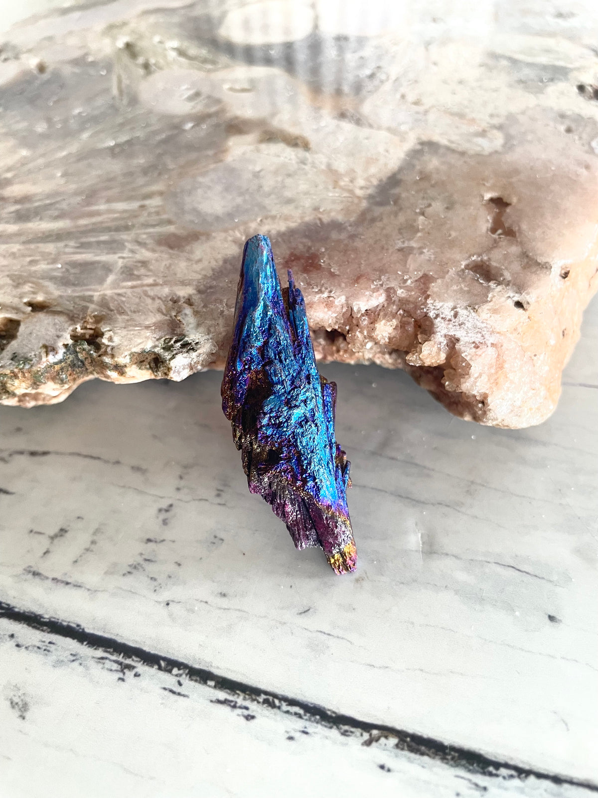 Black Kyanite Titanium Witch Fan/Broom